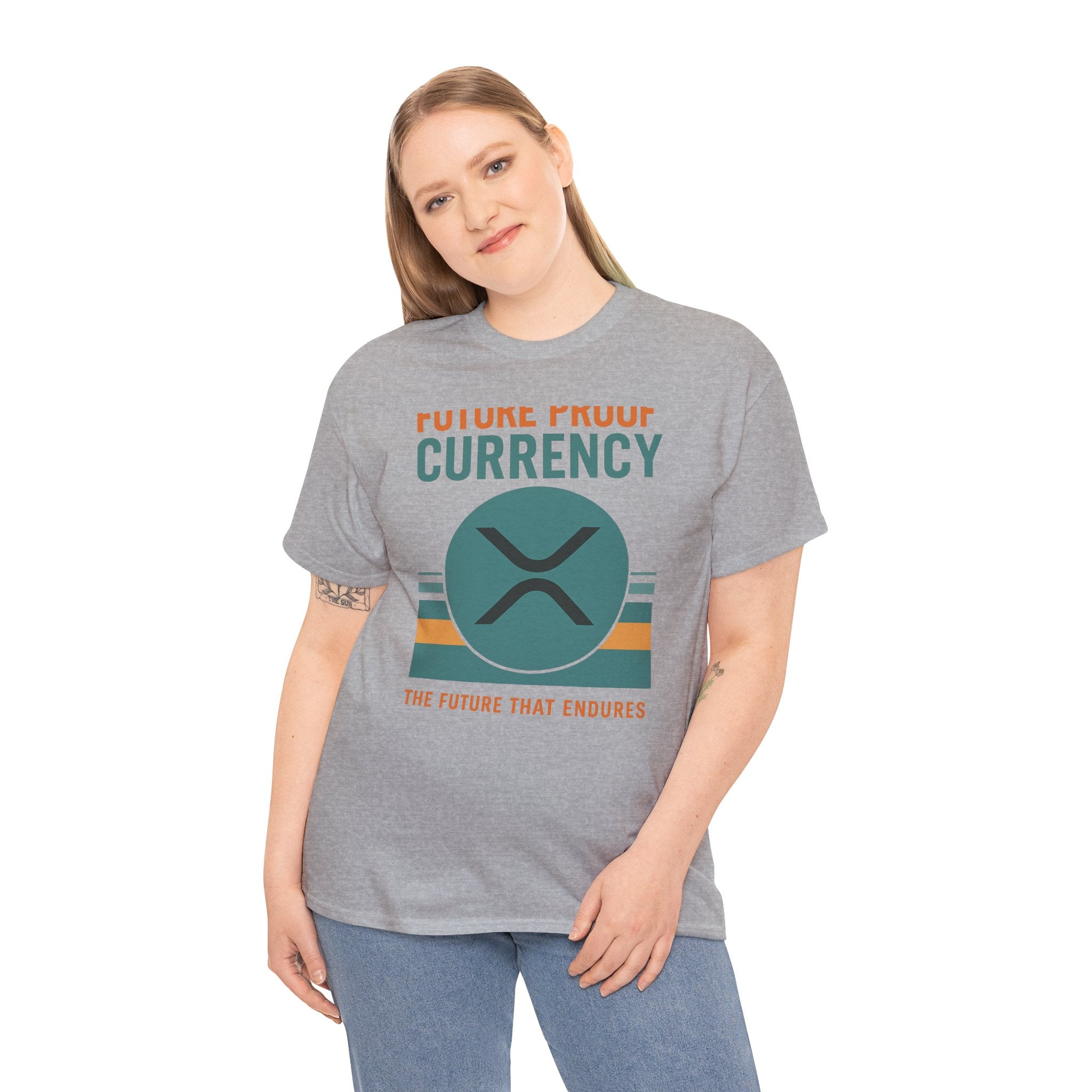 RIPPLE XRP 'Future Proof Currency' Graphic Tee — Crypto Retro Logo Shirt