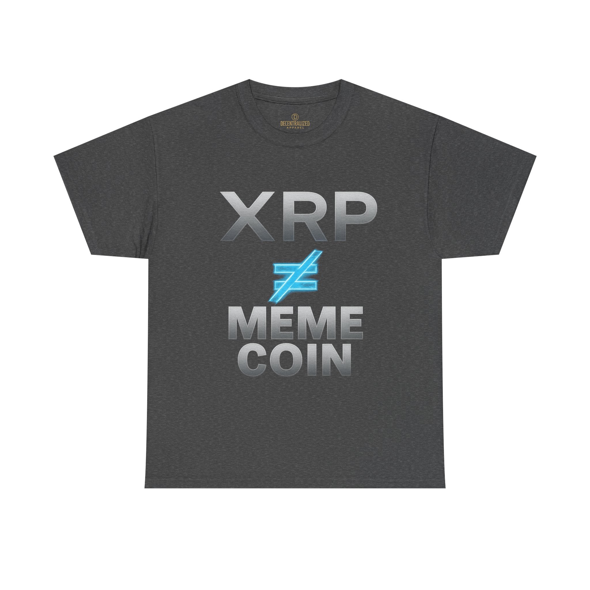 XRP ≠ Meme Coin T-Shirt — Crypto Investor Statement Tee