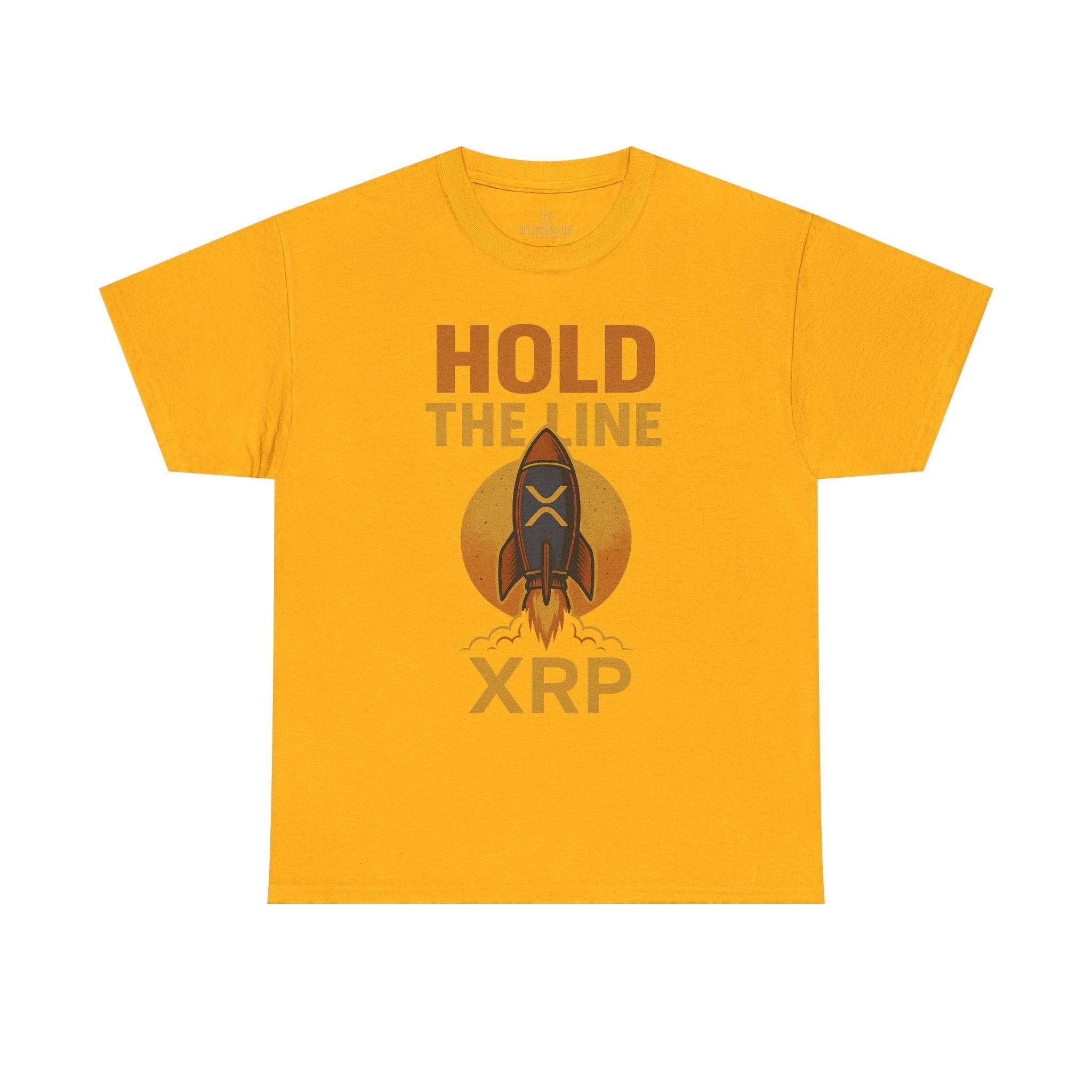 XRP Hold The Line Rocket Tee — Crypto Investor T‑Shirt