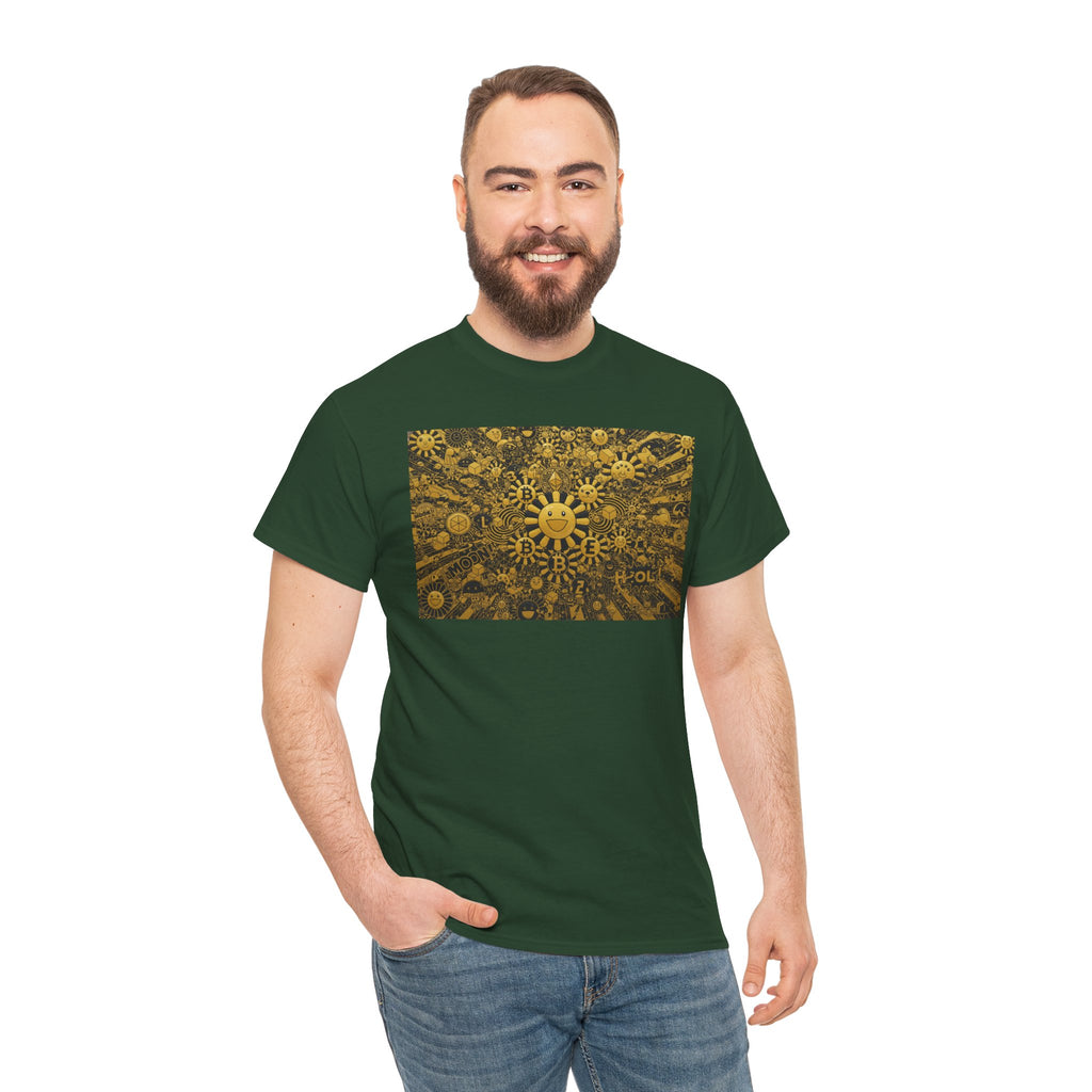 Sunflower Burst T‑Shirt — Golden Sunflower Pattern Tee
