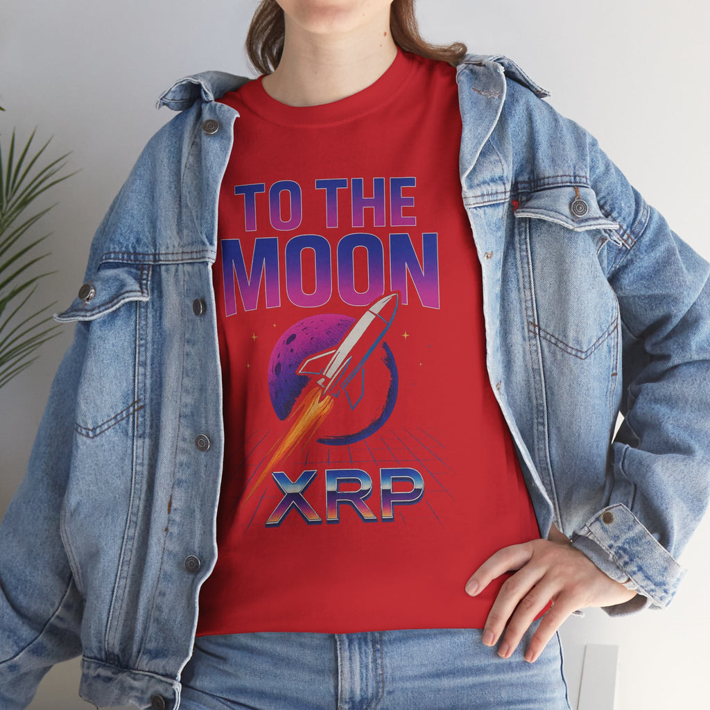 XRP 'To The Moon' T-Shirt — Crypto Investor Rocket Tee