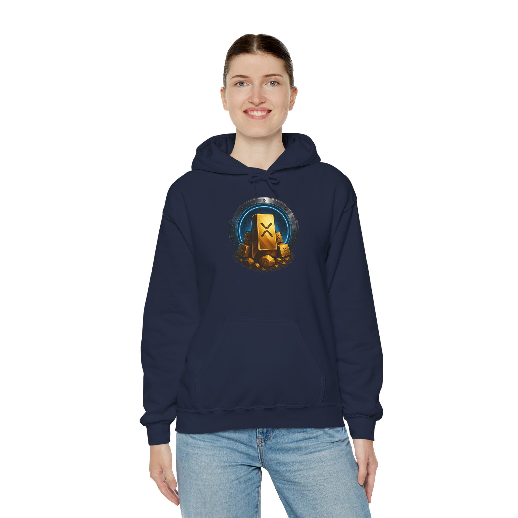Gaming Treasure Hoodie — Gold Loot Chest Emblem