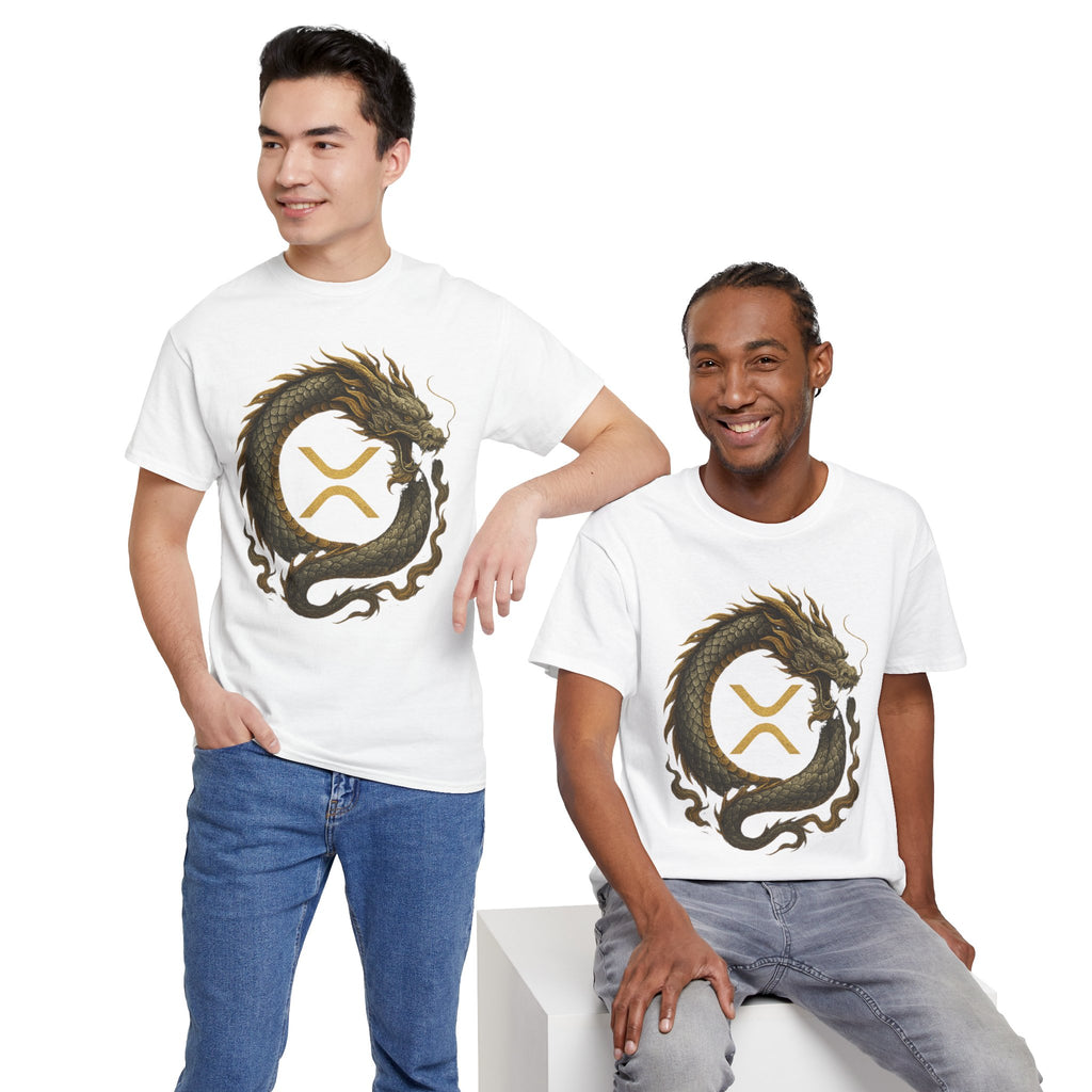 Dragon XRP Logo T-Shirt — Crypto XRP Circle Dragon Graphic Tee