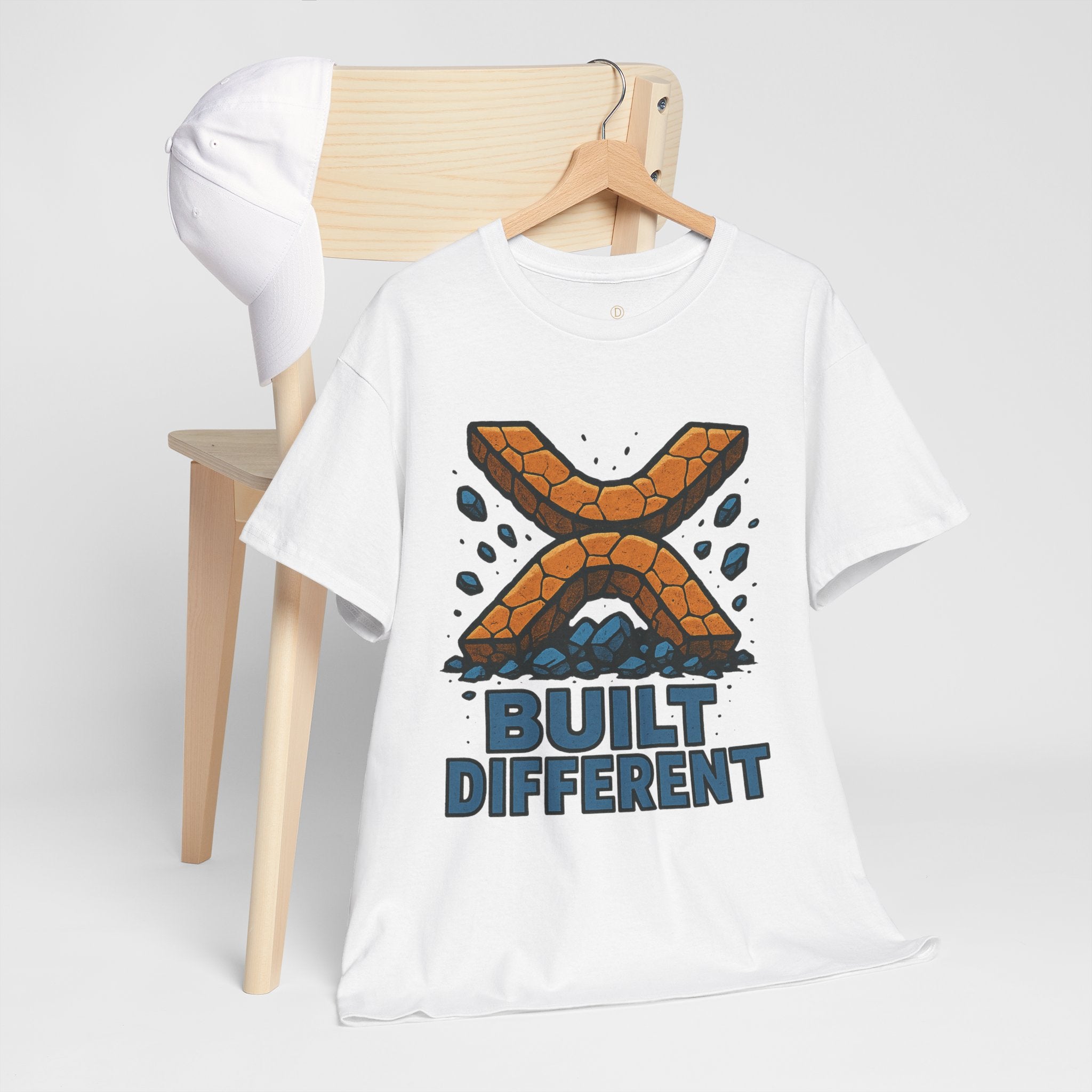 Built Different T-Shirt — Rugged Crypto X Design Tee