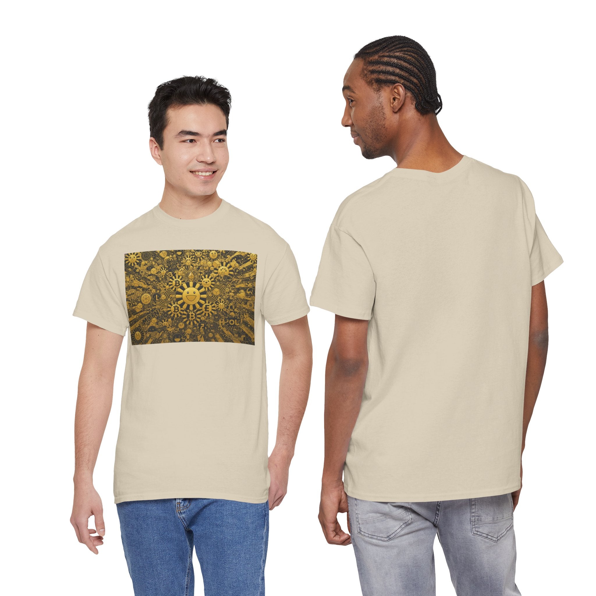 Sunflower Burst T‑Shirt — Golden Sunflower Pattern Tee