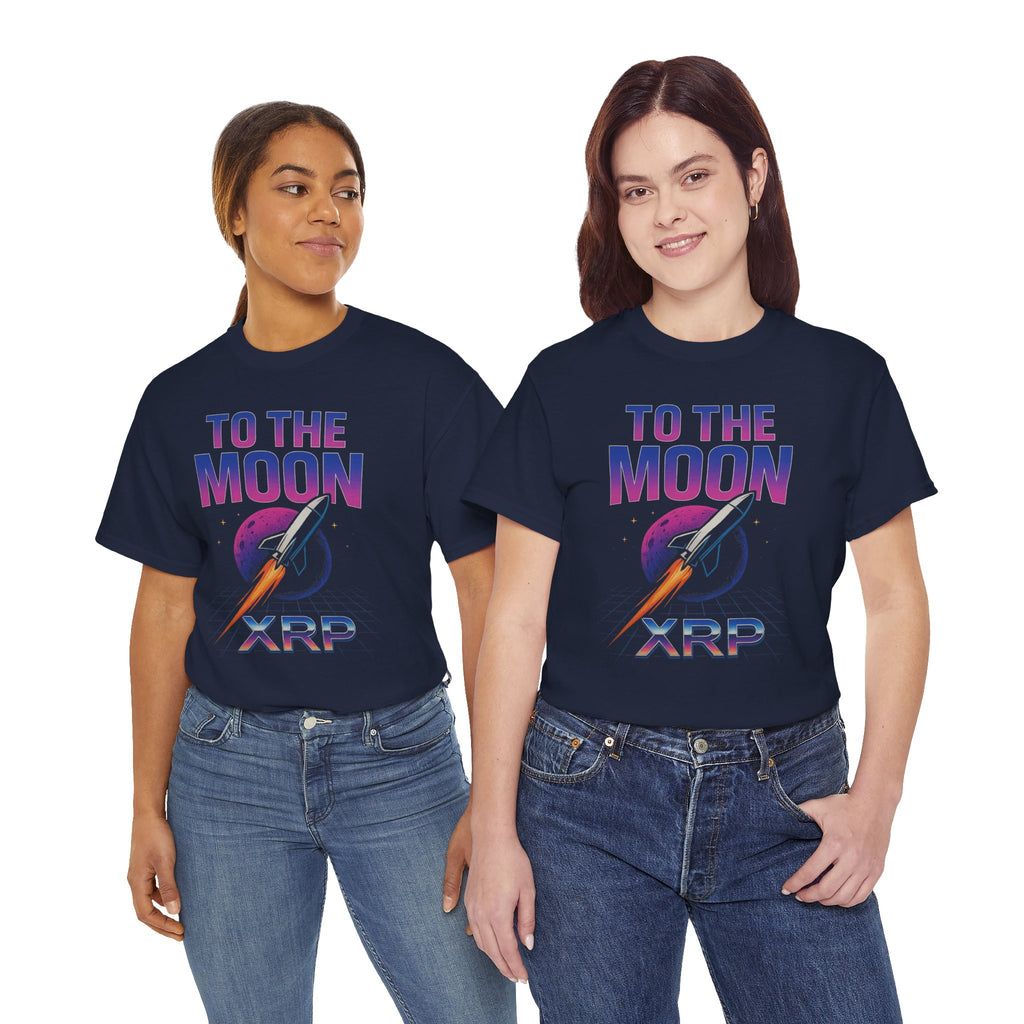 XRP 'To The Moon' T-Shirt — Crypto Investor Rocket Tee