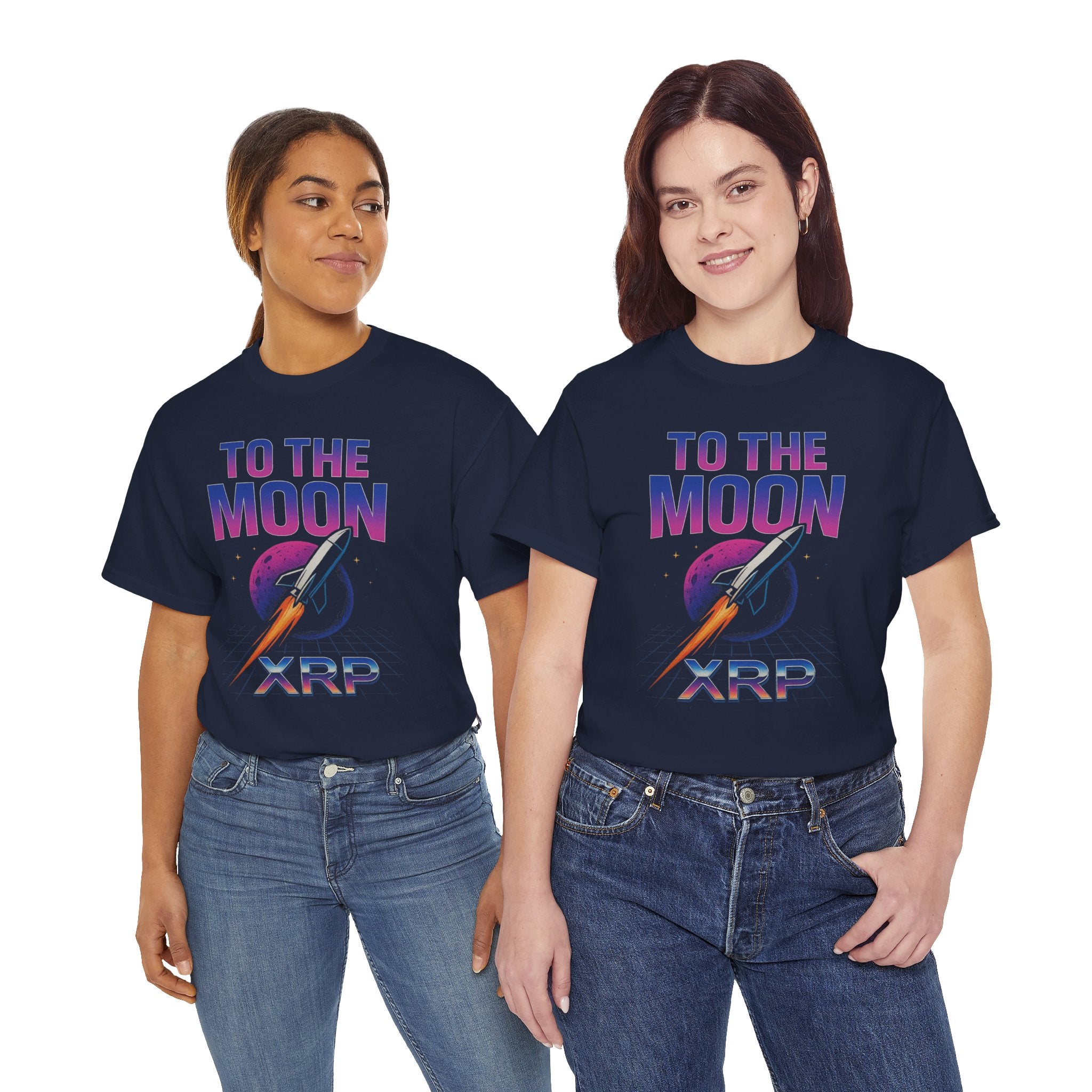 XRP 'To The Moon' T-Shirt — Crypto Investor Rocket Tee