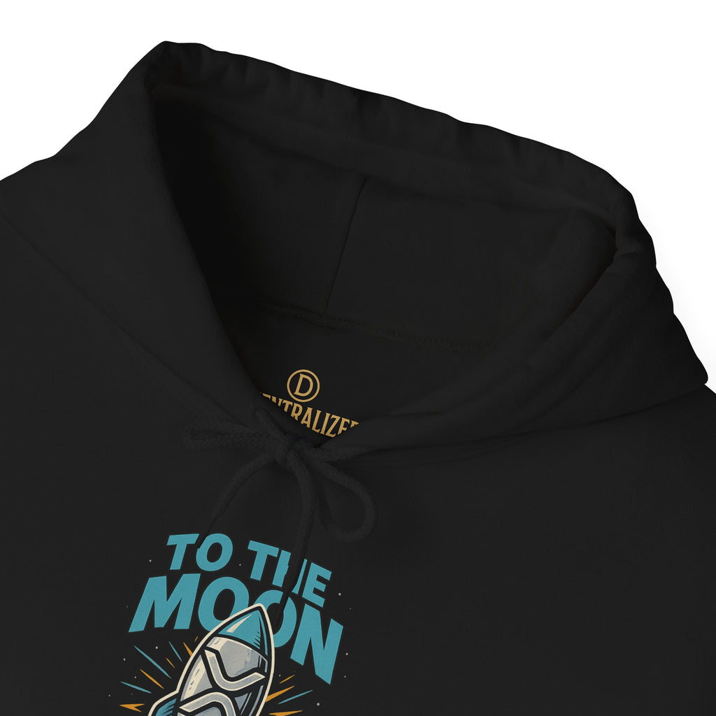 Hoodie — 'To The Moon' Rocket Graphic Pullover