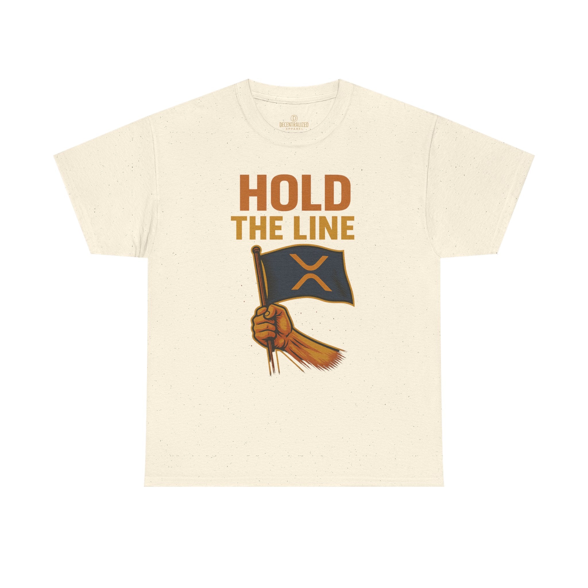 Hold The Line Tee — Bold Flag Graphic Cryptocurrency XRP Shirt