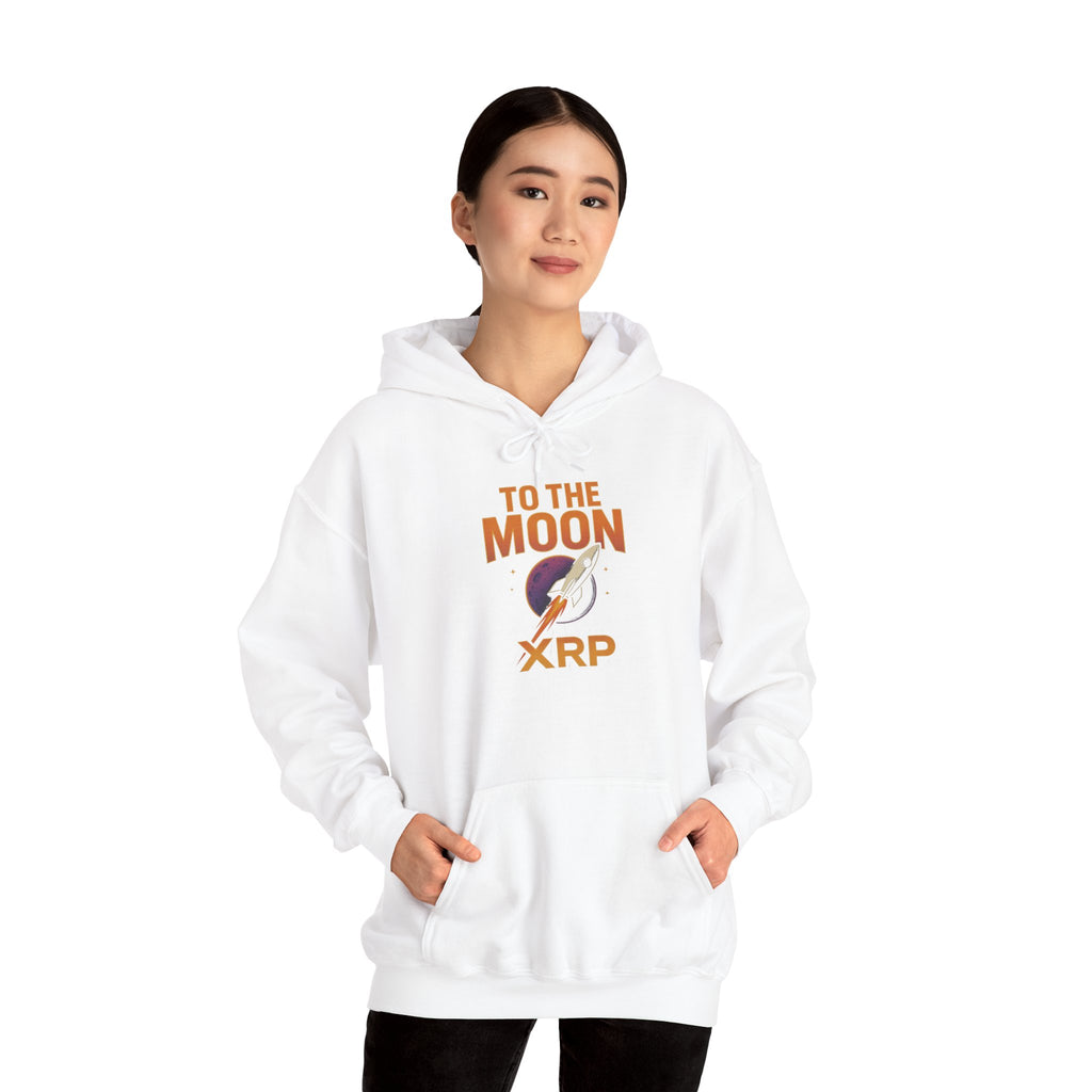 XRP To The Moon Hoodie — Crypto Investor Graphic Sweatshirt