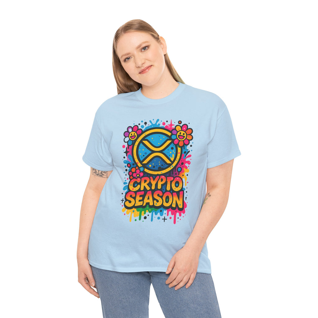 Crypto Season T-Shirt — Colorful Ripple XRP Logo Tee