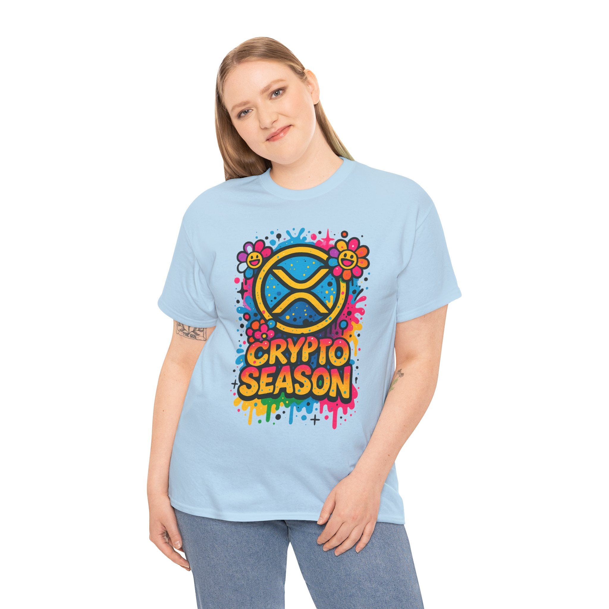Crypto Season T-Shirt — Colorful Ripple XRP Logo Tee