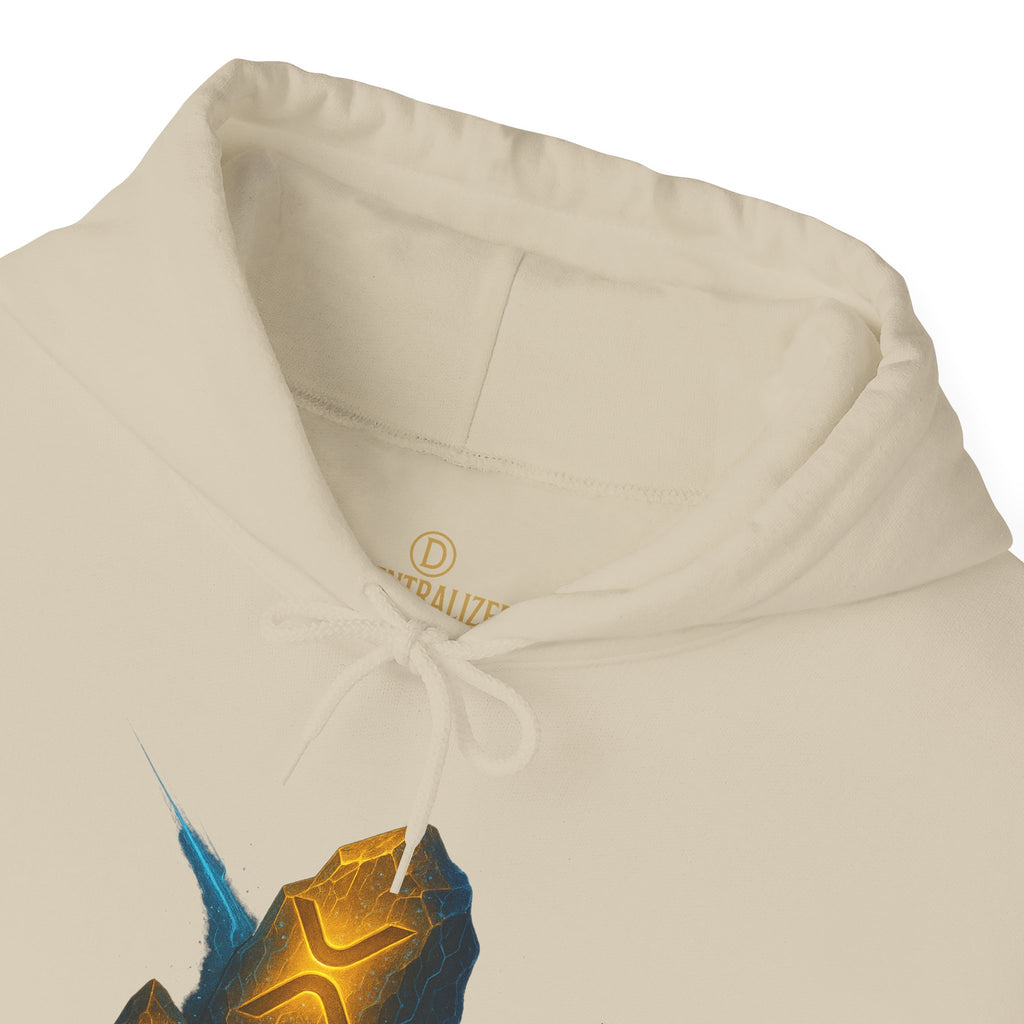 Rune Stone Hoodie — Glowing Mystic Rock Graphic Hooded Sweatshirt