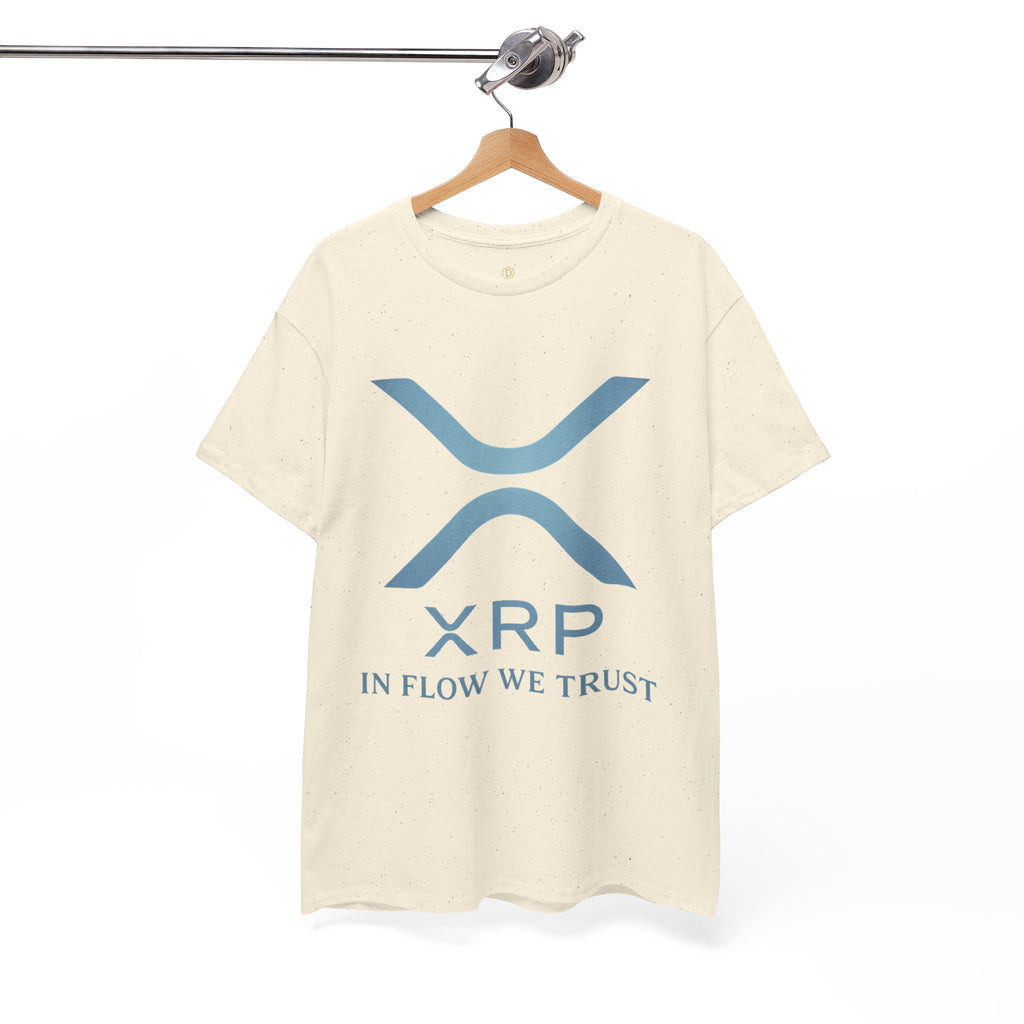 XRP Crypto Tee — "In Flow We Trust" Ripple Logo T-Shirt