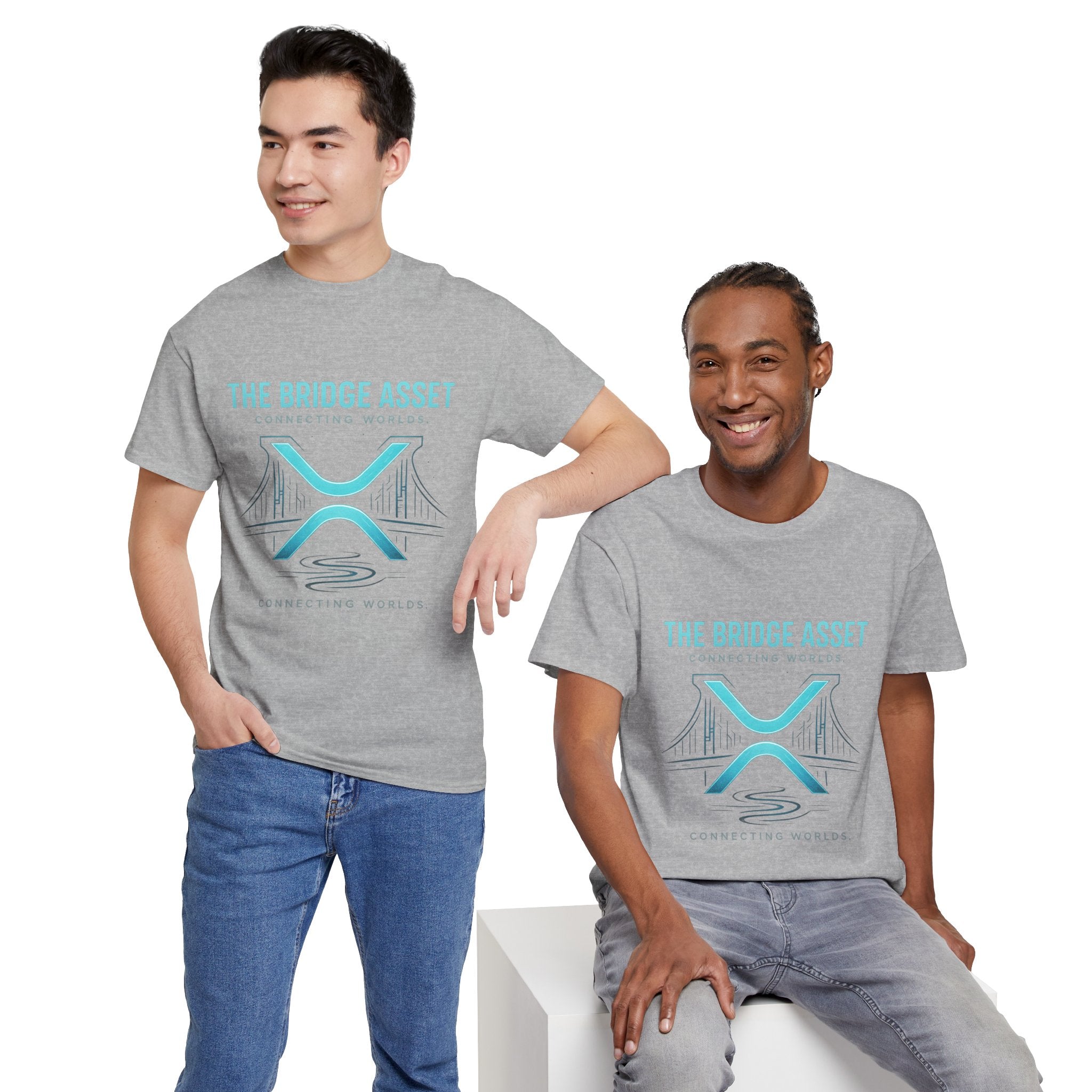 The Bridge Asset Tee – 'Connecting Worlds' Crypto Ripple X Logo T-Shirt