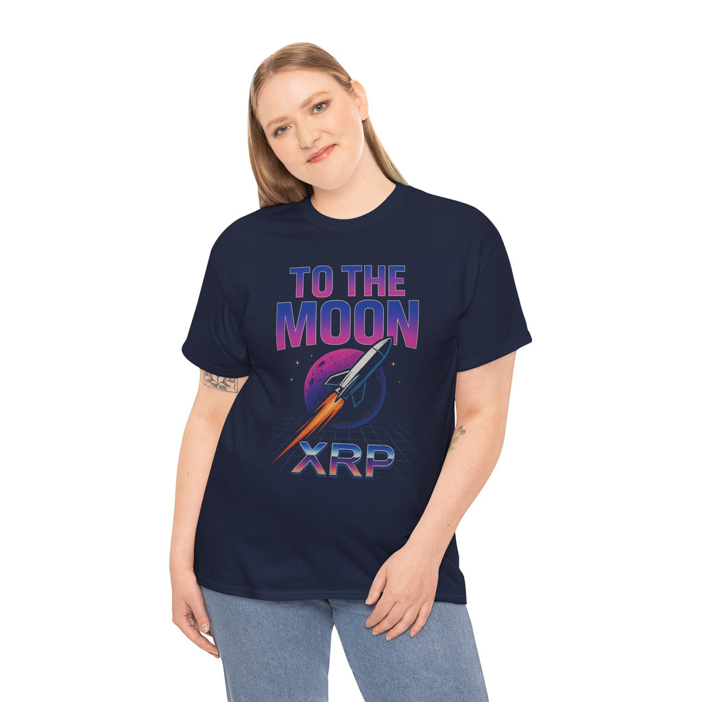 XRP 'To The Moon' T-Shirt — Crypto Investor Rocket Tee