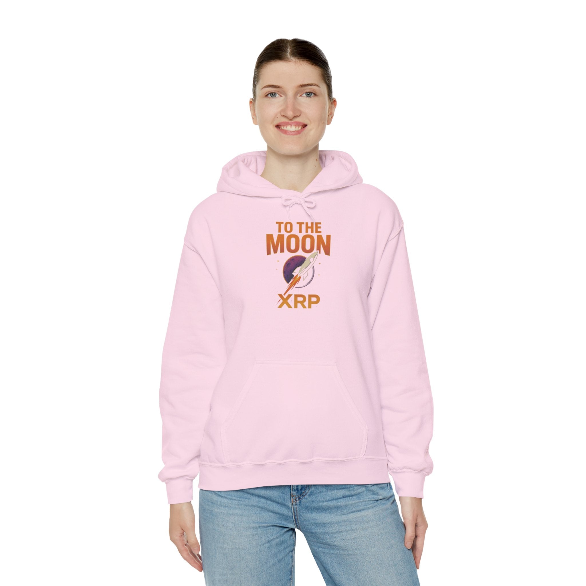 XRP To The Moon Hoodie — Crypto Investor Graphic Sweatshirt