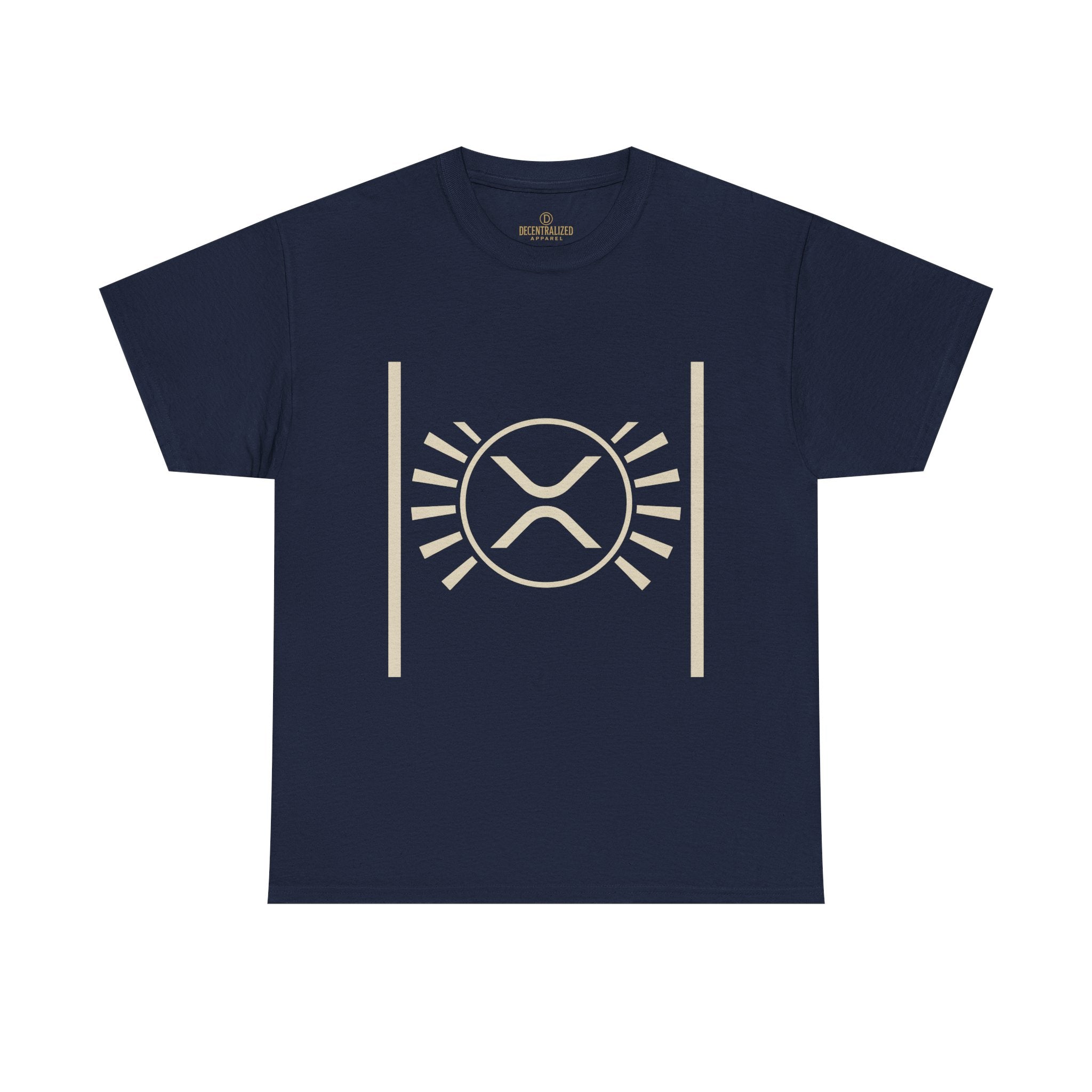 XRP Sun Logo T‑Shirt — Minimal Crypto Ripple Tee