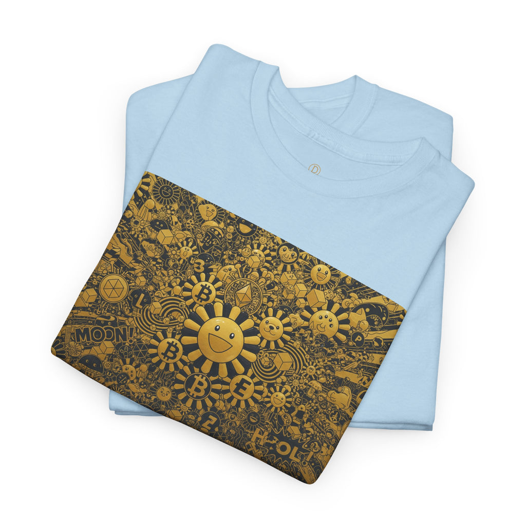 Sunflower Burst T‑Shirt — Golden Sunflower Pattern Tee