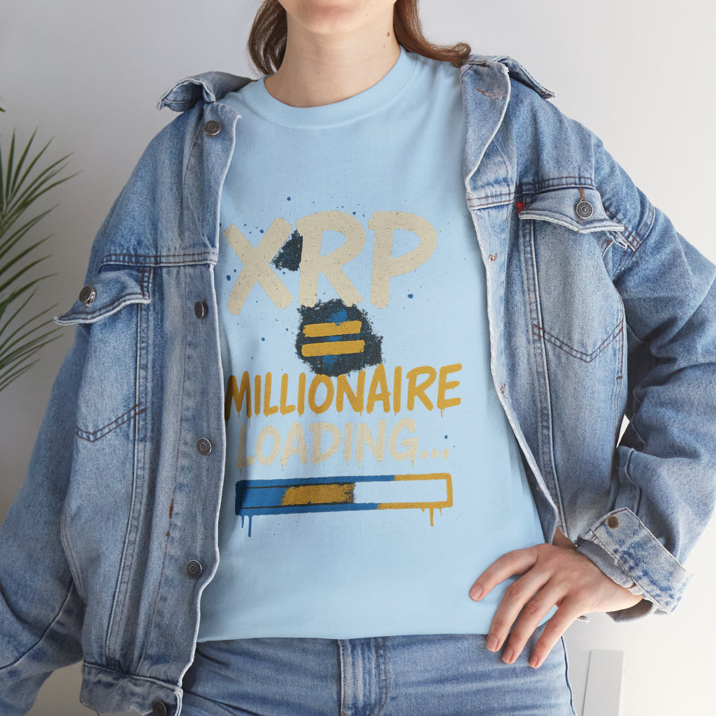 XRP Millionaire Loading T-Shirt — Crypto Investor Progress Tee