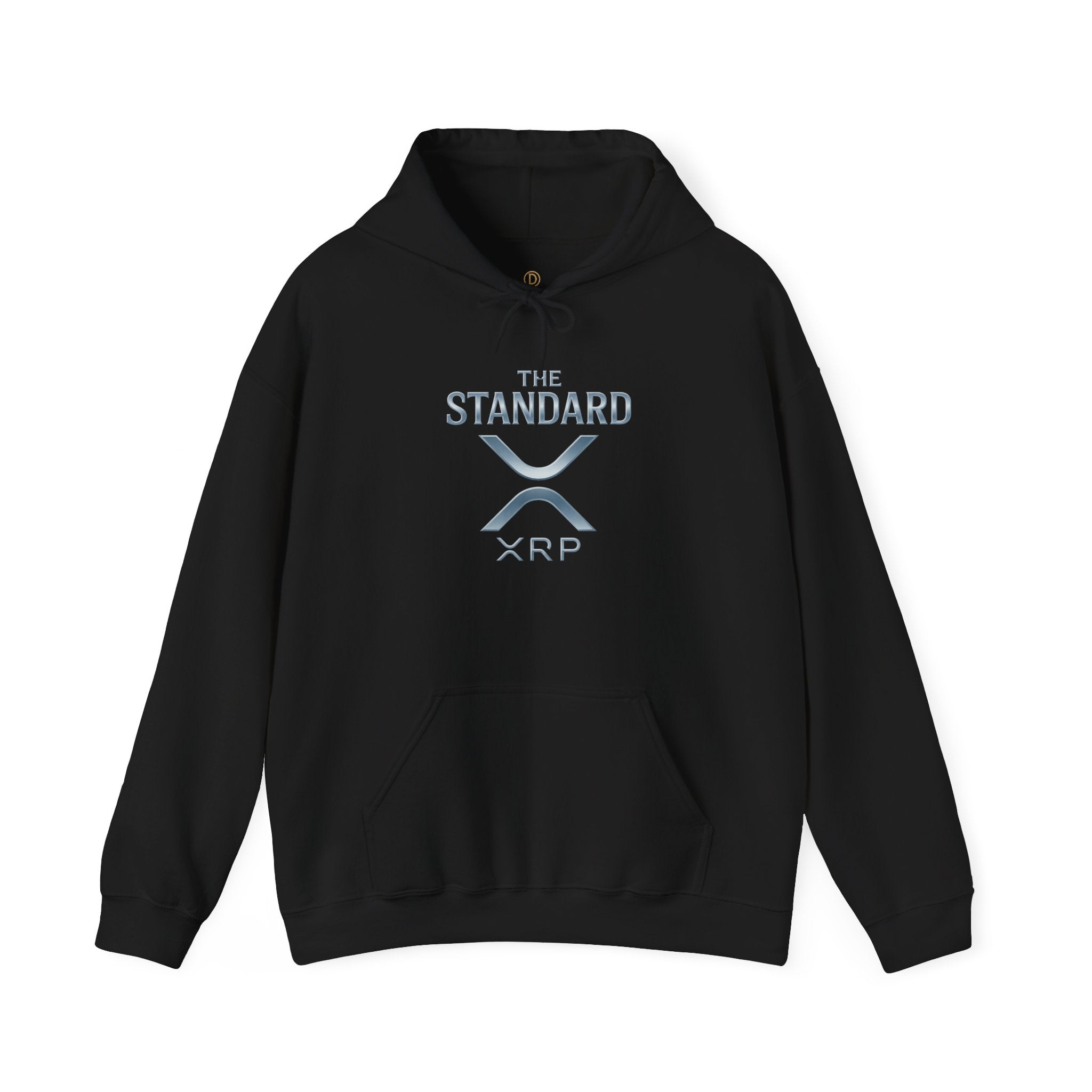 XRP 'The Standard' Logo Hoodie — Crypto Casual Pullover