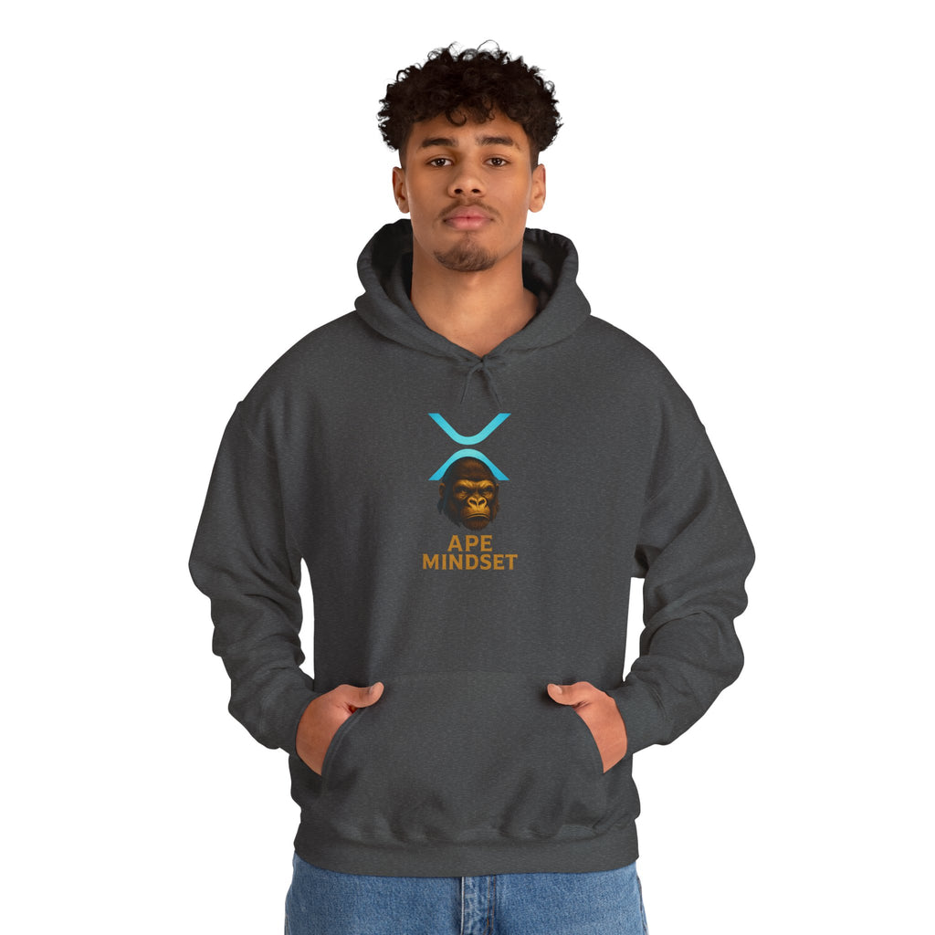 Ape Mindset Hoodie — Crypto XRP Logo Gorillaz Graphic Sweatshirt
