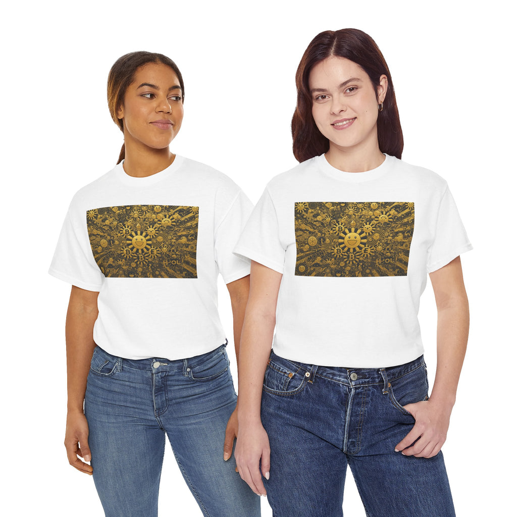 Sunflower Burst T‑Shirt — Golden Sunflower Pattern Tee