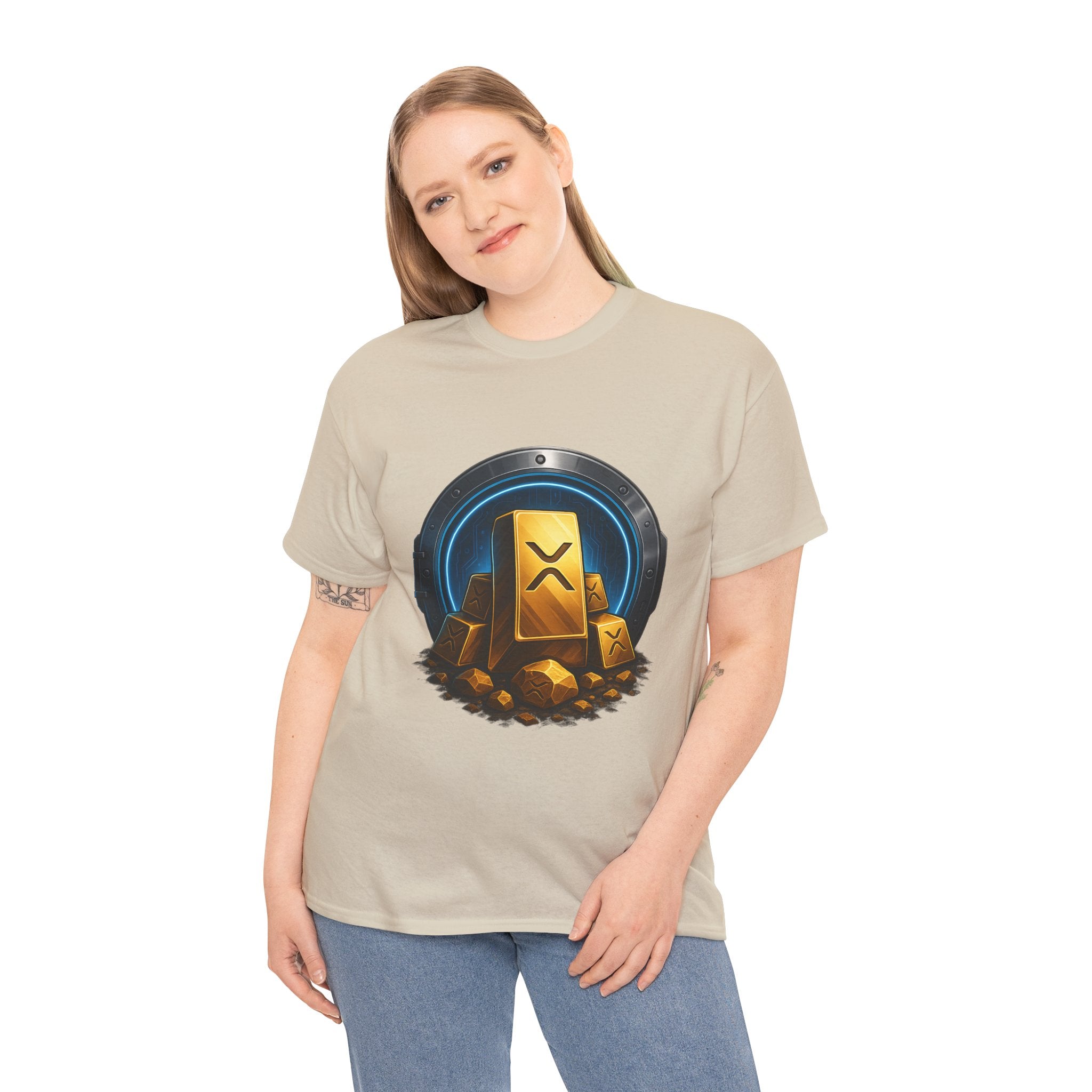 Crypto Gold Bars T-Shirt — Ripple (XRP) Stack Graphic Tee