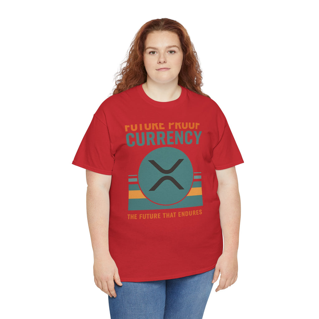 RIPPLE XRP 'Future Proof Currency' Graphic Tee — Crypto Retro Logo Shirt