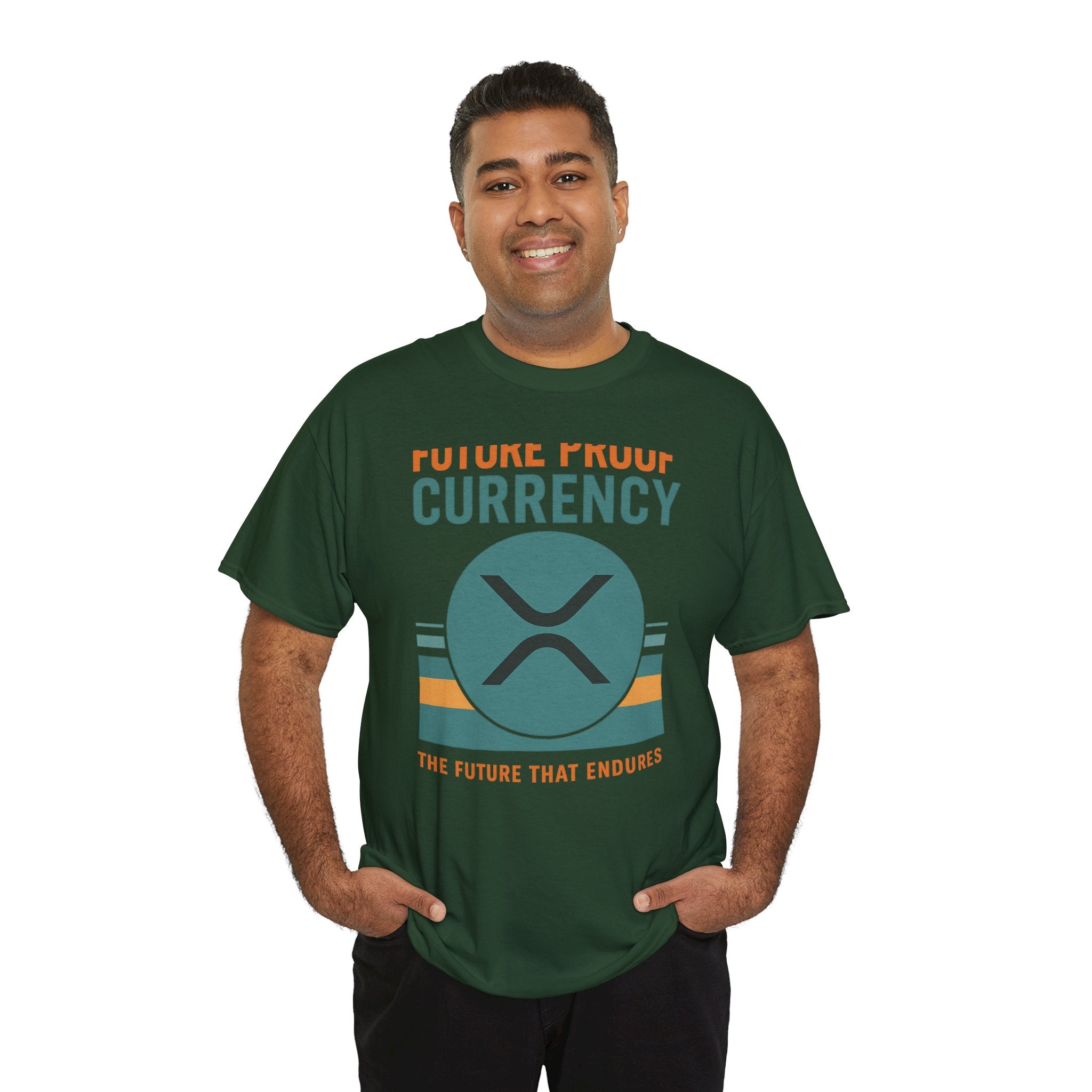 RIPPLE XRP 'Future Proof Currency' Graphic Tee — Crypto Retro Logo Shirt