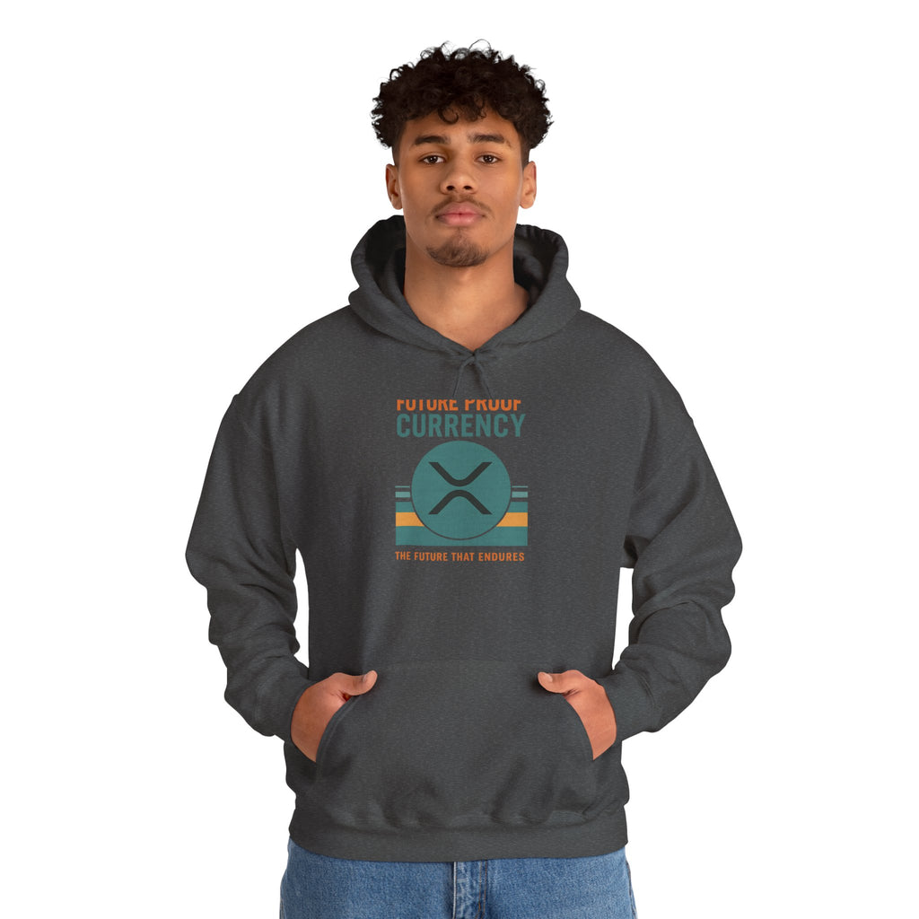 Ripple Crypto Hoodie – “Future Proof Currency” Retro Logo Sweatshirt