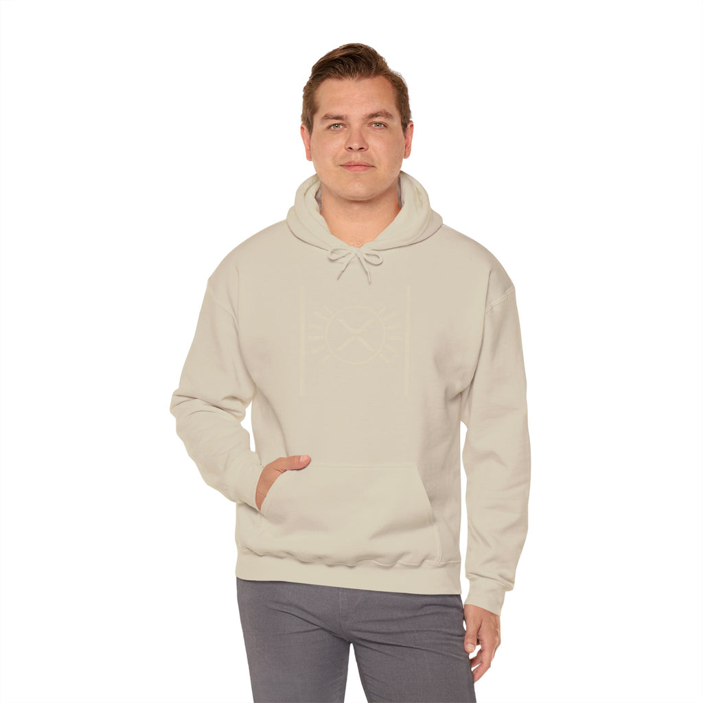 XRP Minimalist Logo Hoodie — Crypto Sun Symbol Sweatshirt