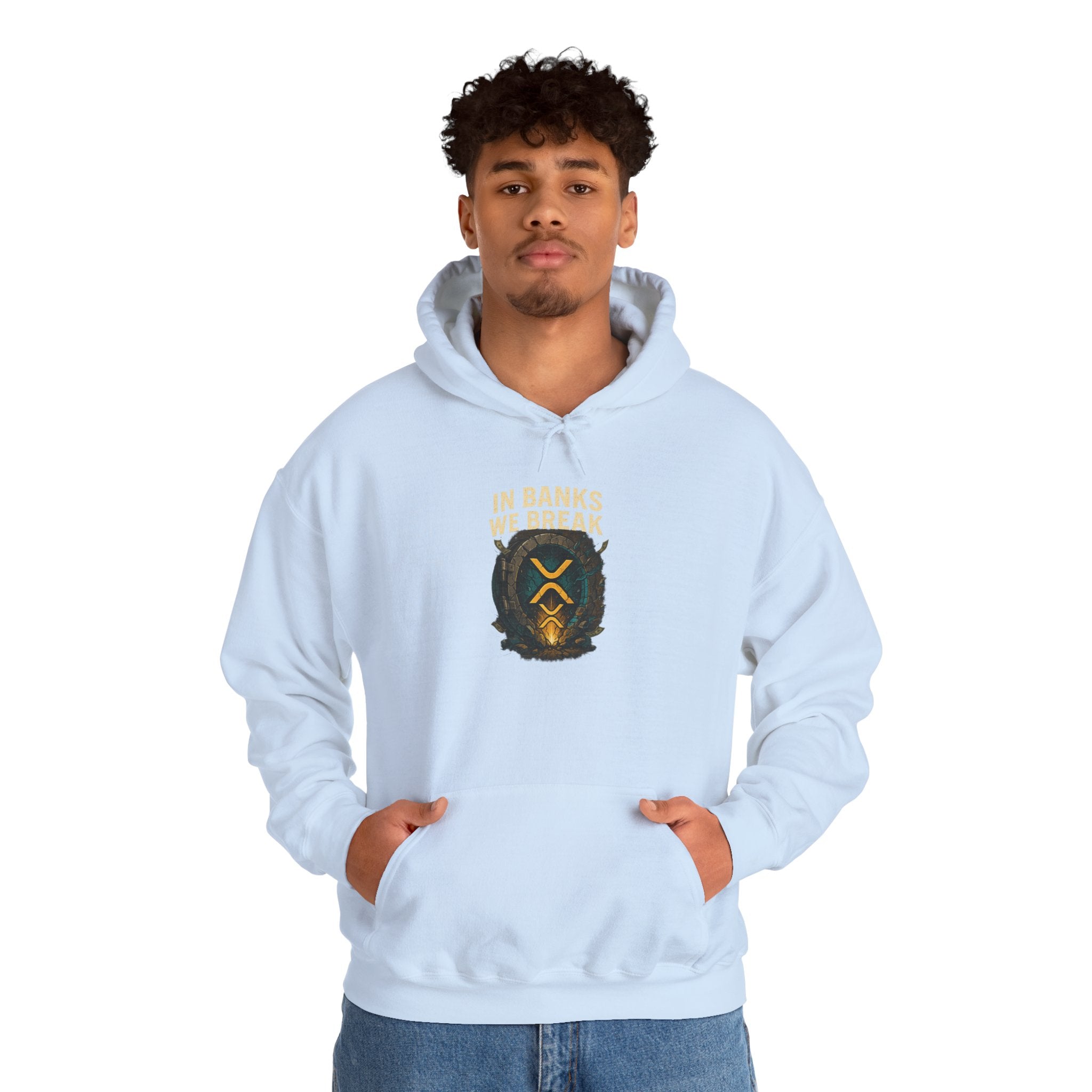 Hoodie — 'In Banks We Trust' Crest Pullover