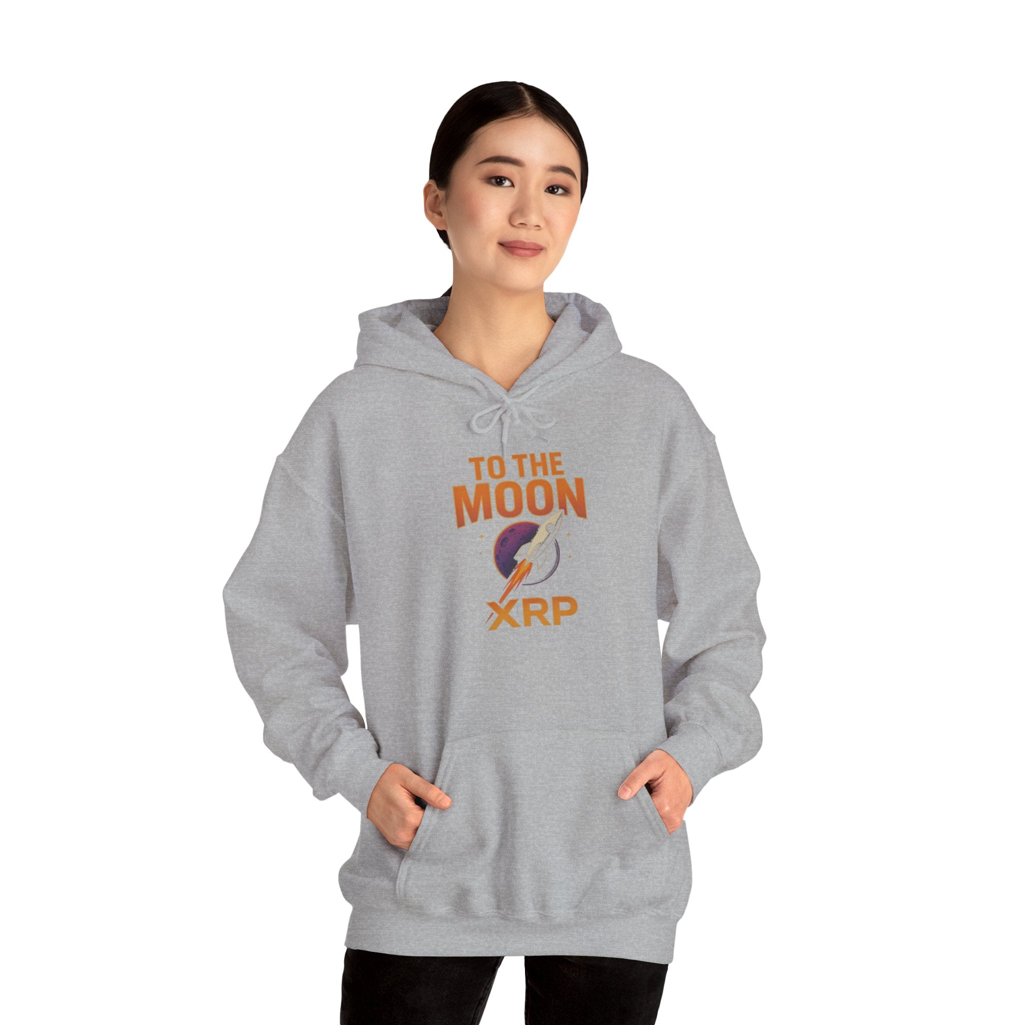 XRP To The Moon Hoodie — Crypto Investor Graphic Sweatshirt