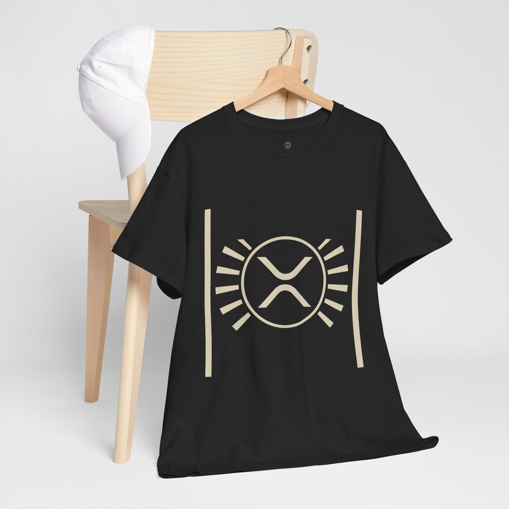 XRP Sun Logo T‑Shirt — Minimal Crypto Ripple Tee