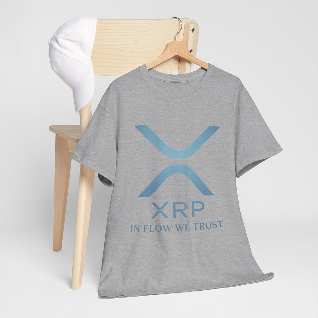 XRP Crypto Tee — "In Flow We Trust" Ripple Logo T-Shirt