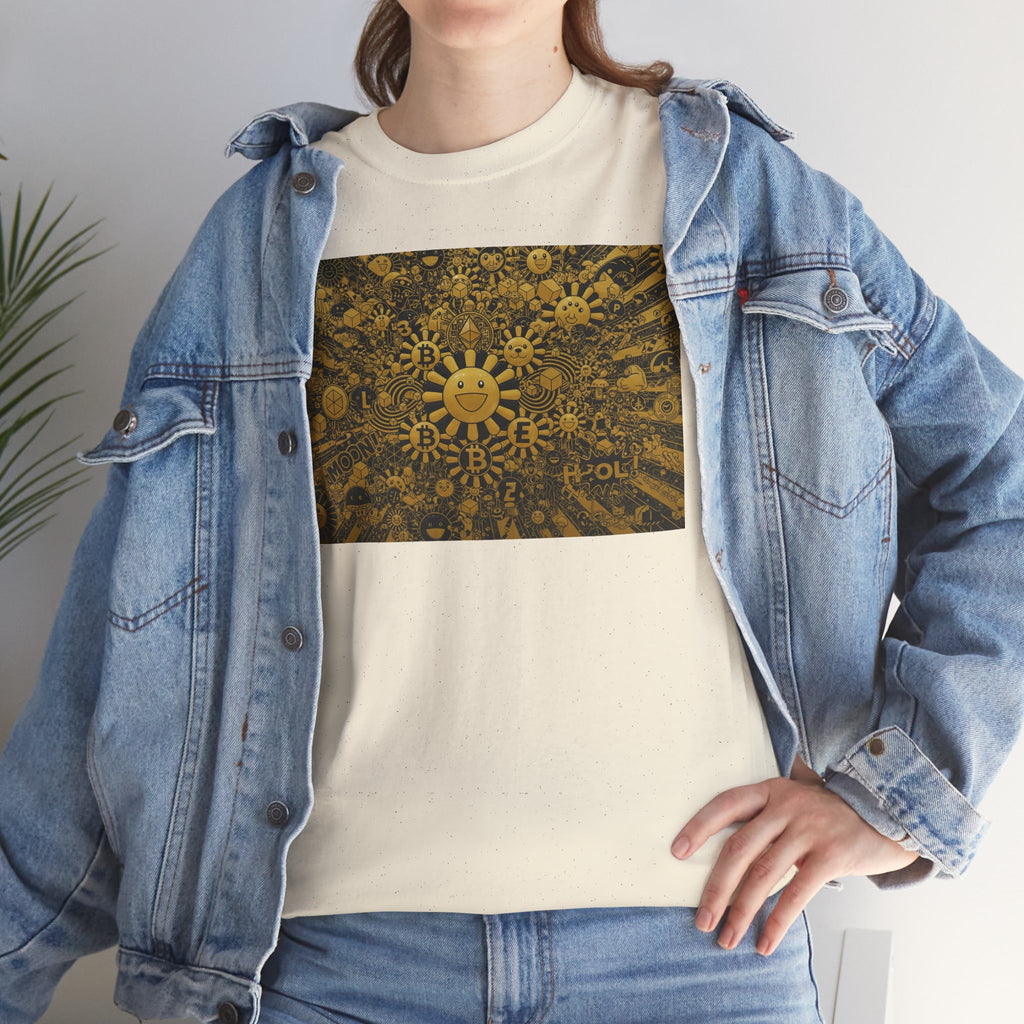Sunflower Burst T‑Shirt — Golden Sunflower Pattern Tee