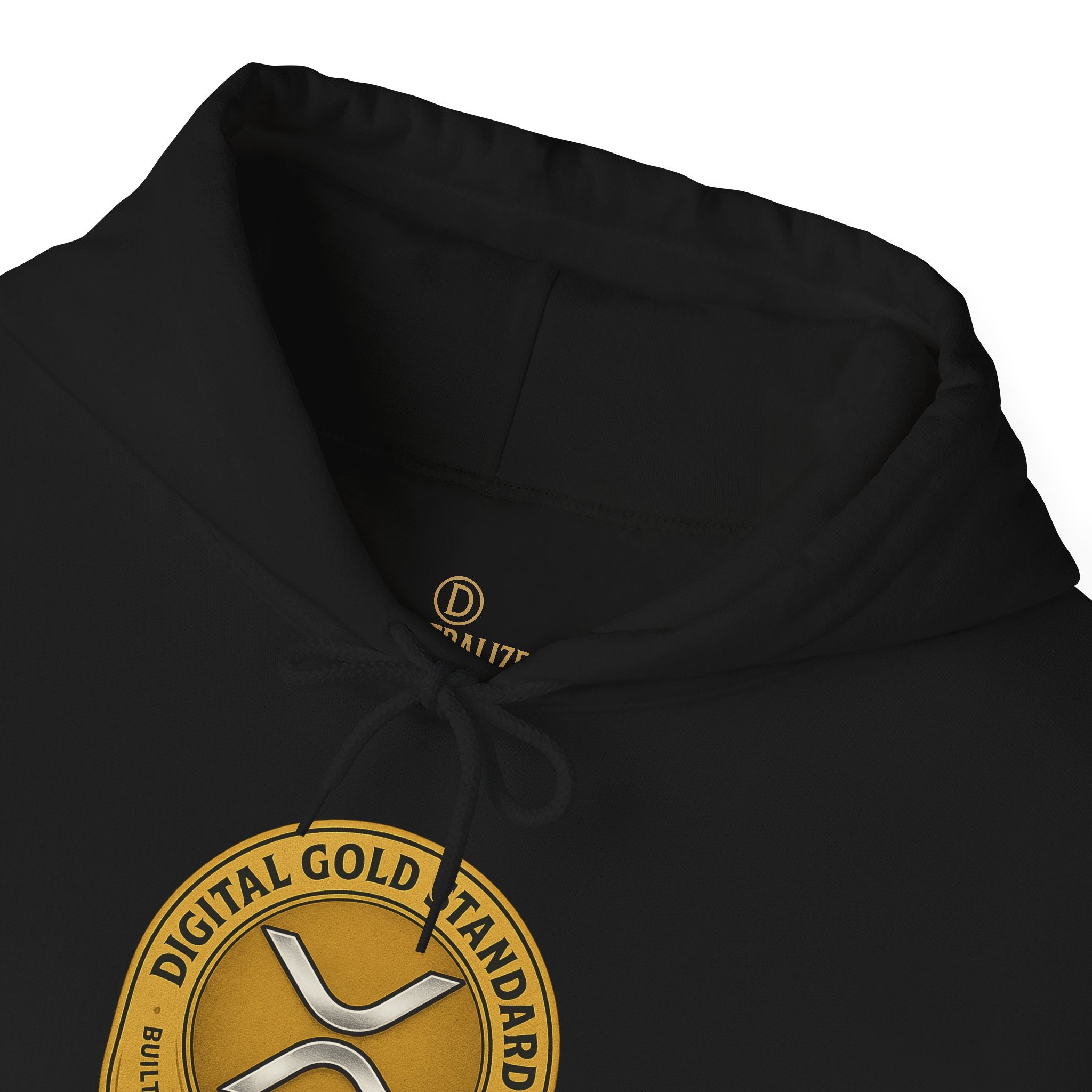 Crypto Coin Logo Hoodie — Digital Gold Standard XRP Emblem