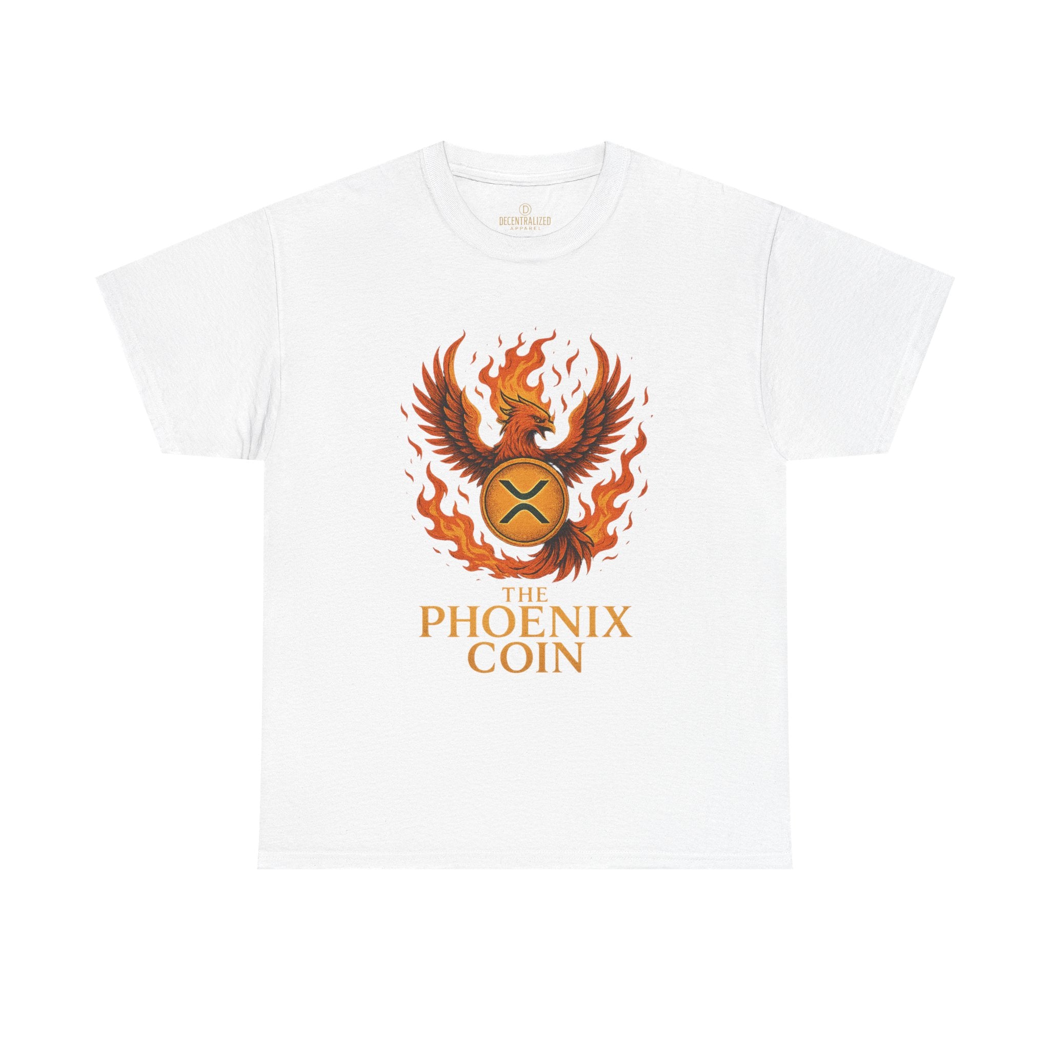 Phoenix Coin T‑Shirt — Fiery Phoenix Crypto Logo Tee