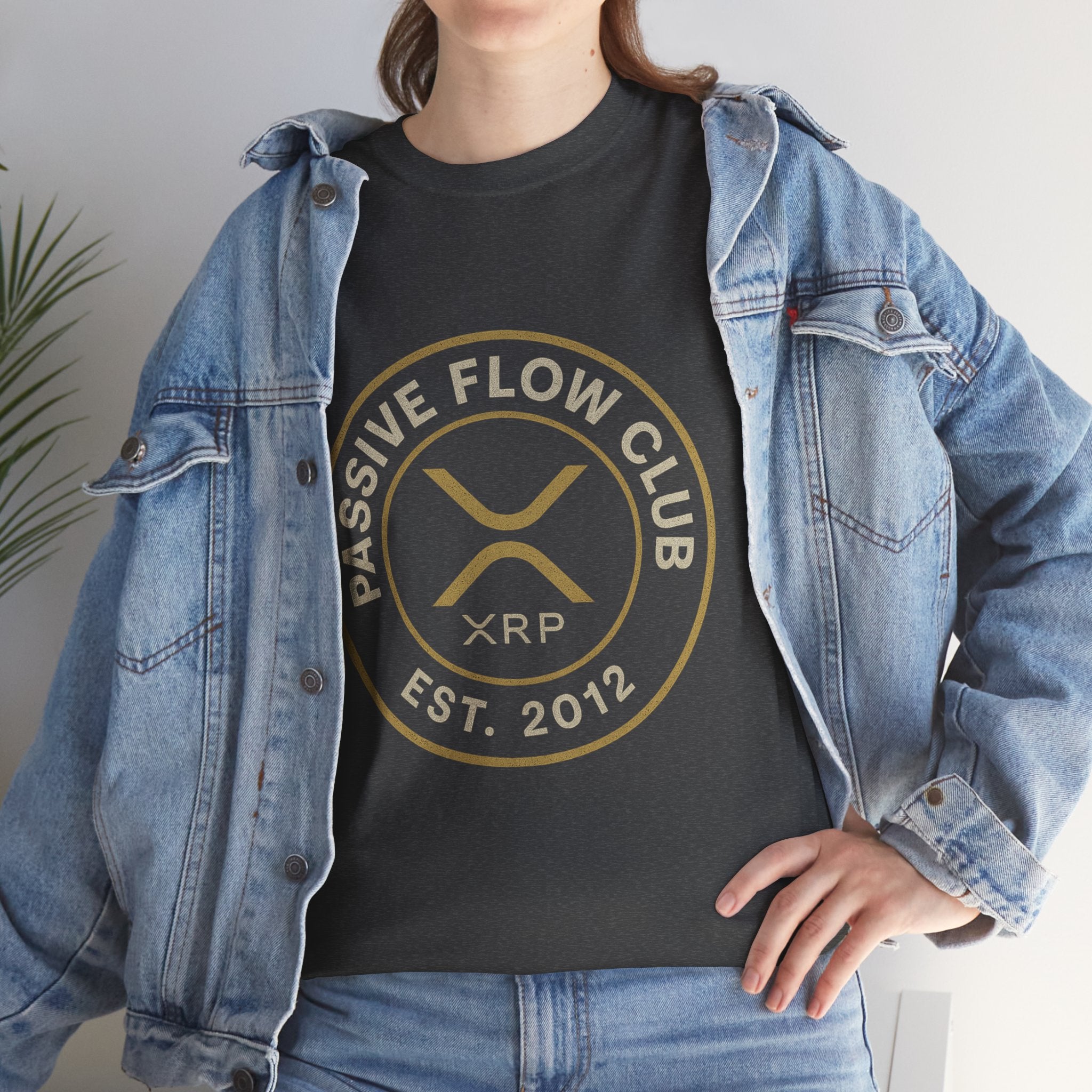 XRP Passive Flow Club T‑Shirt — Crypto Logo Tee (Est. 2012)