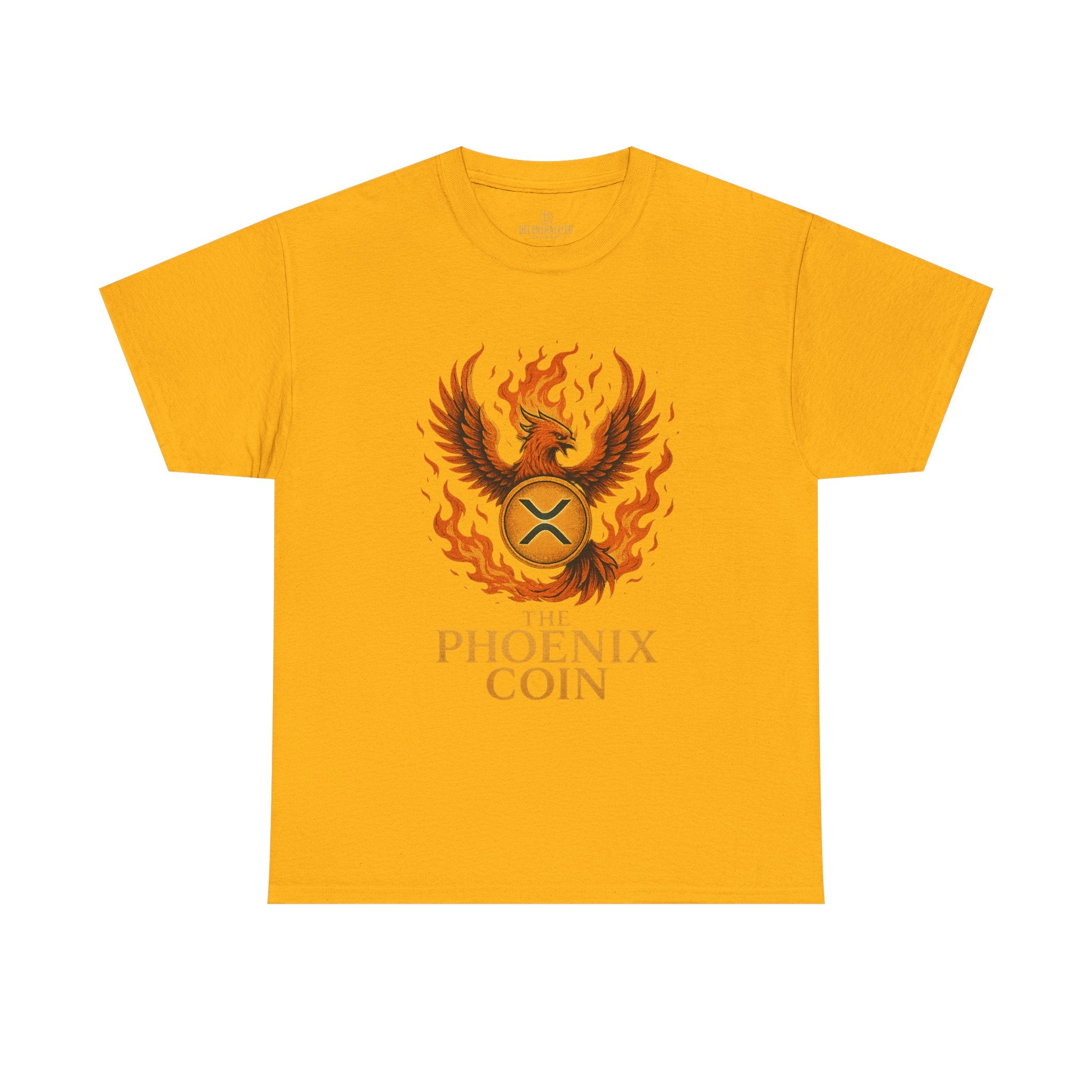 Phoenix Coin T‑Shirt — Fiery Phoenix Crypto Logo Tee