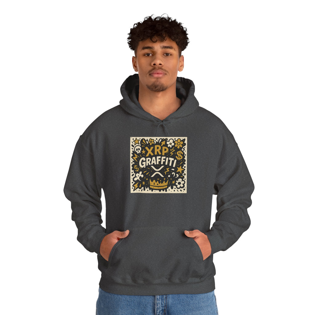 XRP Graffiti Hoodie – Street Art Crypto Sweatshirt