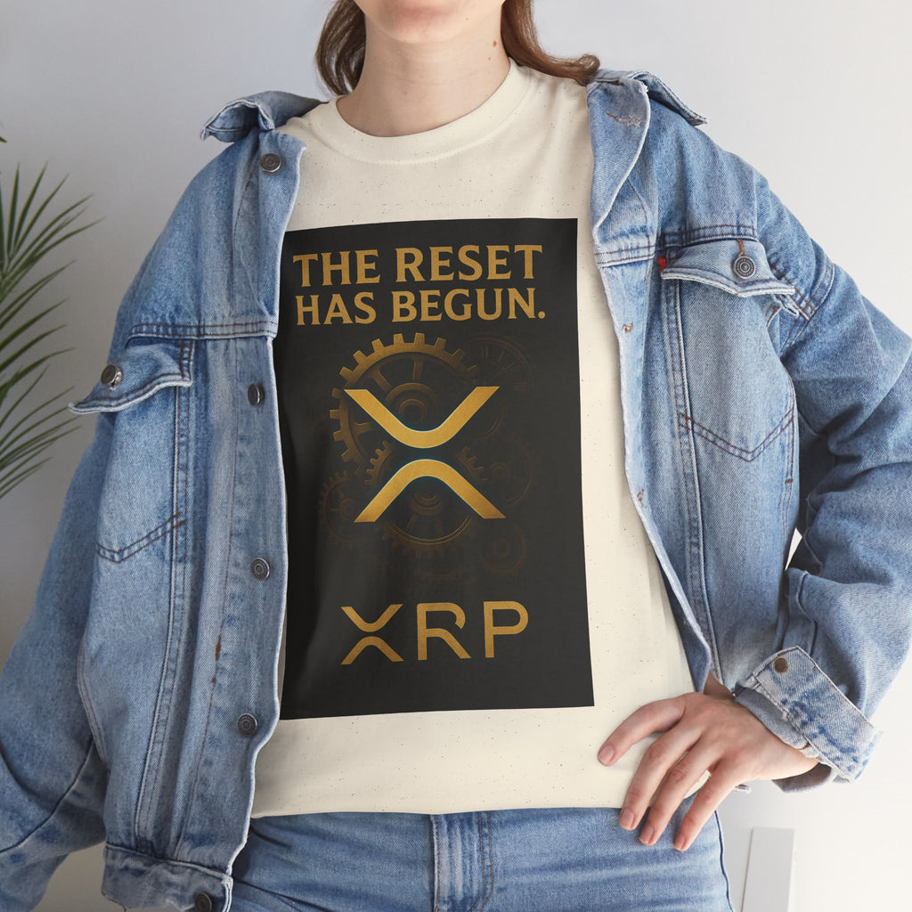 XRP Crypto Tee — "The Reset Has Begun" Bitcoin Alternative Shirt