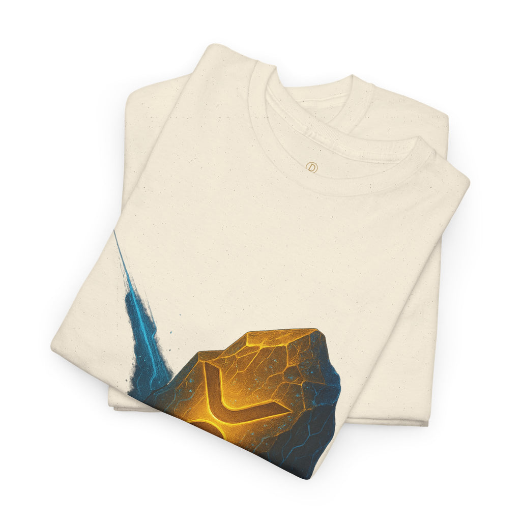 Rune Stone Graphic Tee — Glowing Mystic Rock T-Shirt