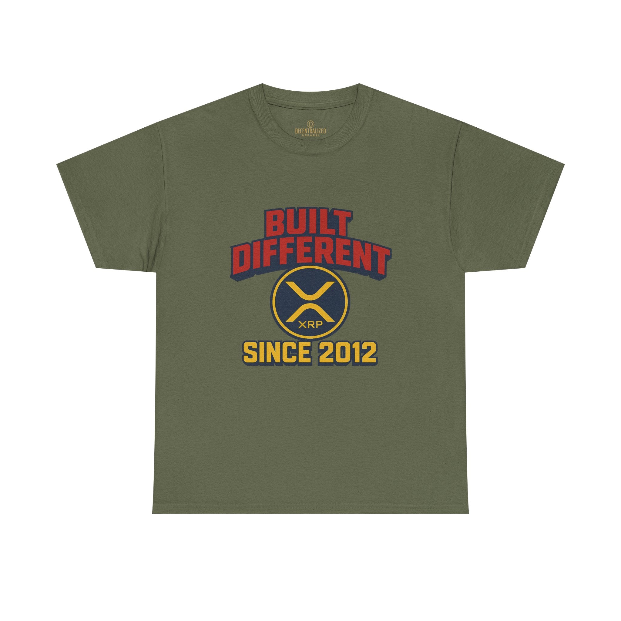 Built Different Since 2012 T-Shirt – Retro XRP Logo Tee
