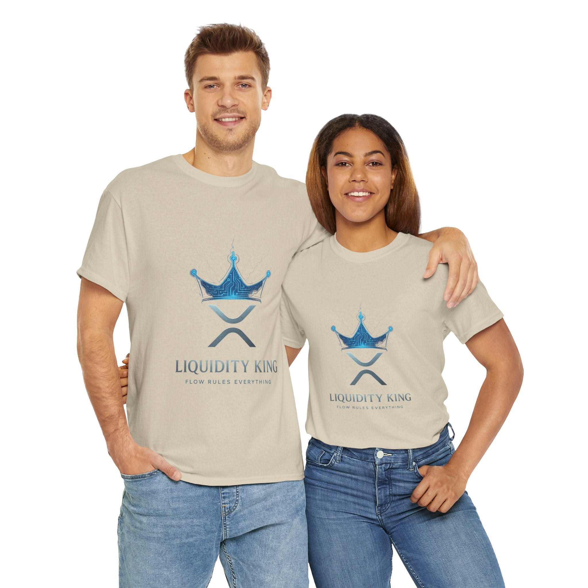 RIPPLE Liquidity King T-Shirt — Crypto XRP Crown Tee