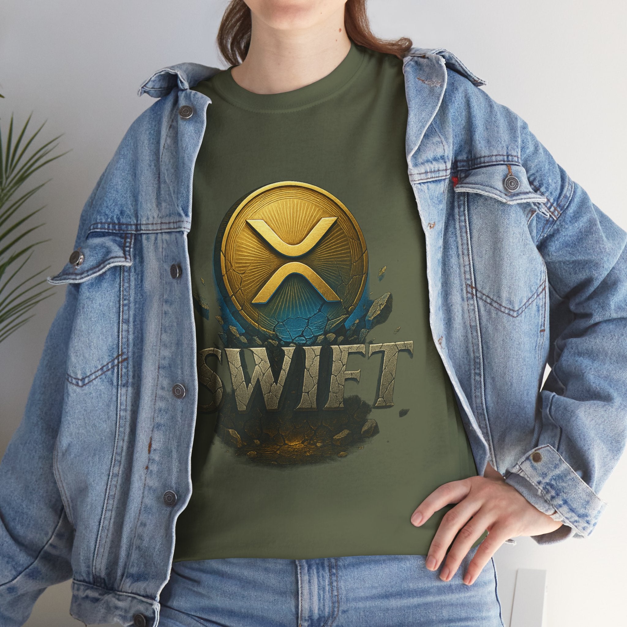 XRP Swift Cryptocurrency T‑Shirt — Ripple Coin Logo Graphic Tee