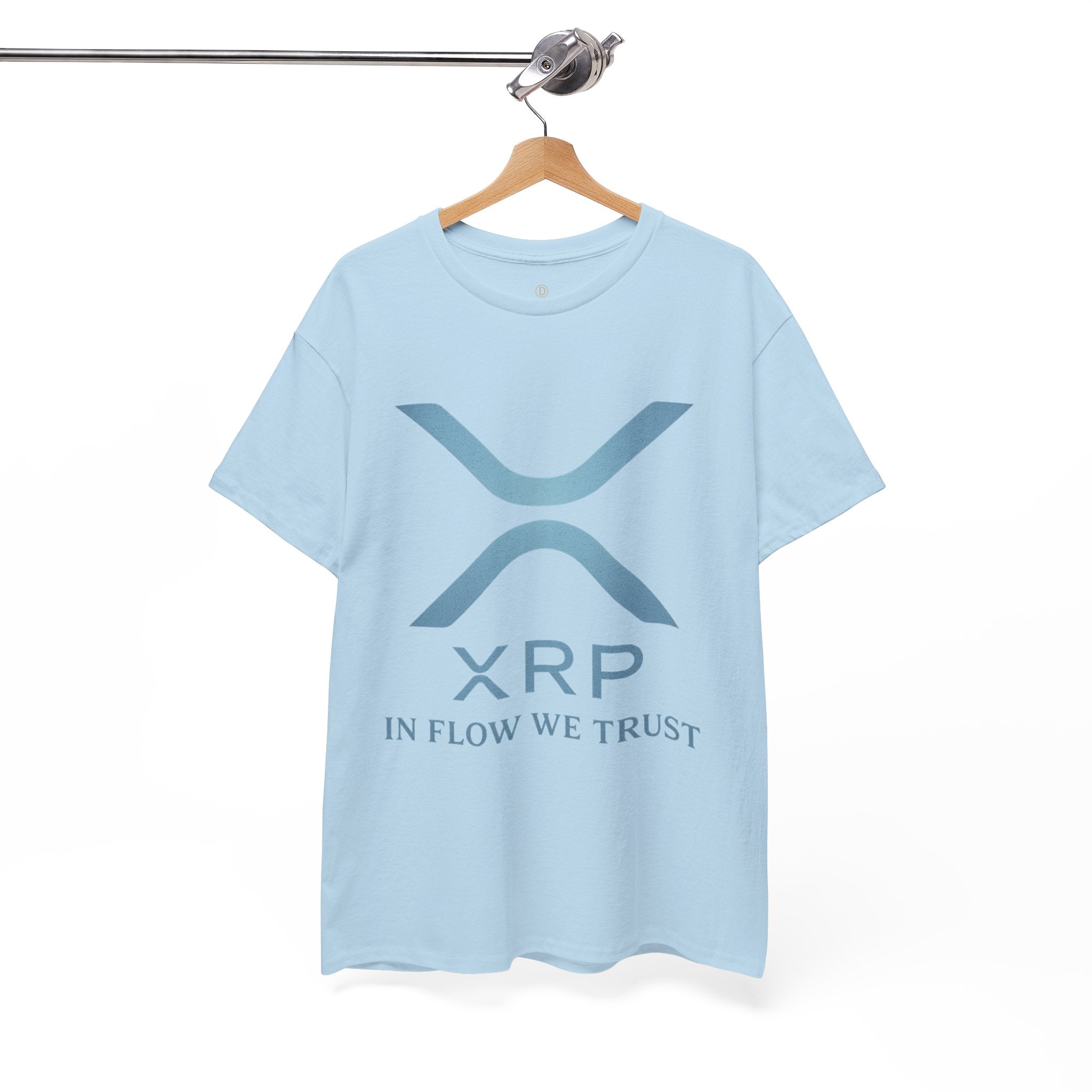 XRP Crypto Tee — "In Flow We Trust" Ripple Logo T-Shirt