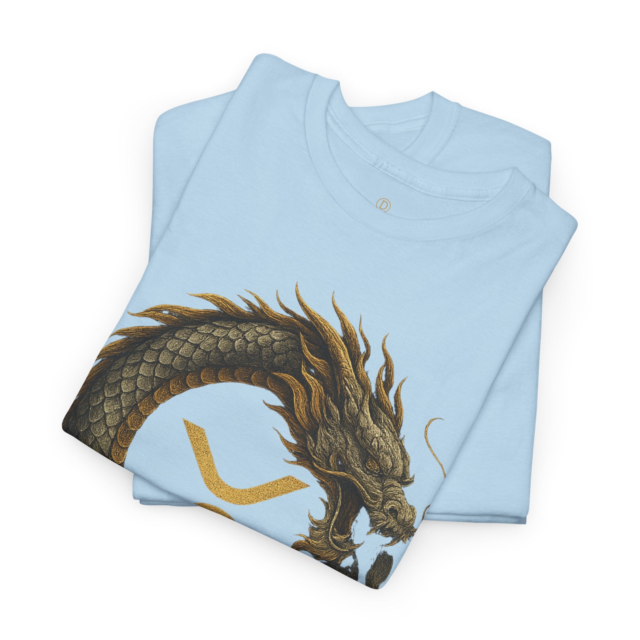 Dragon XRP Logo T-Shirt — Crypto XRP Circle Dragon Graphic Tee