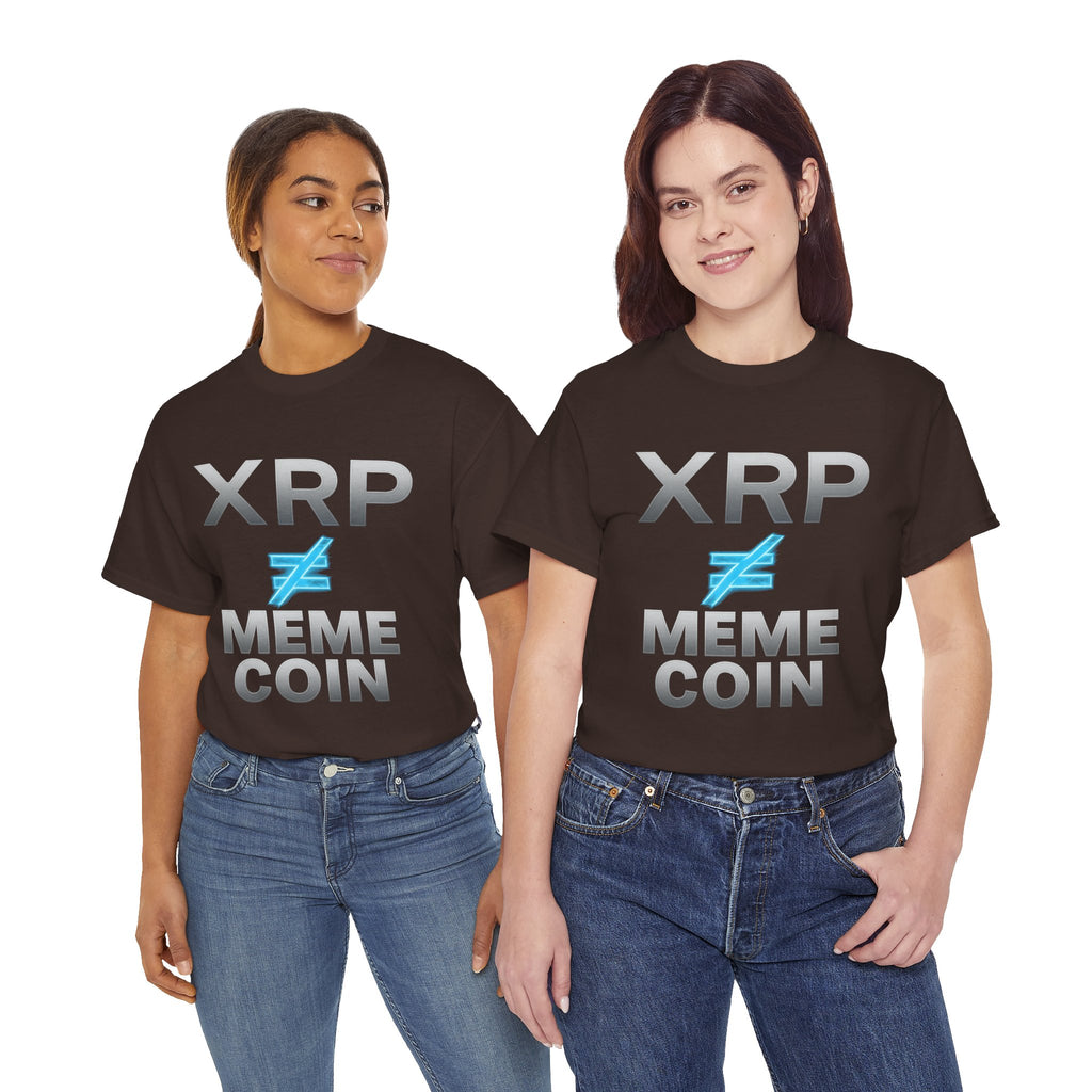 XRP ≠ Meme Coin T-Shirt — Crypto Investor Statement Tee